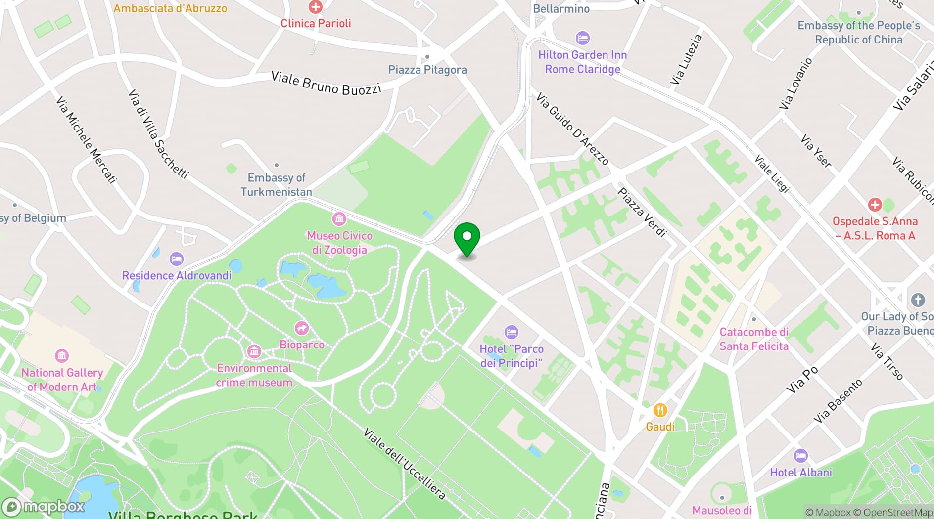 Map showing The Heritage Collection