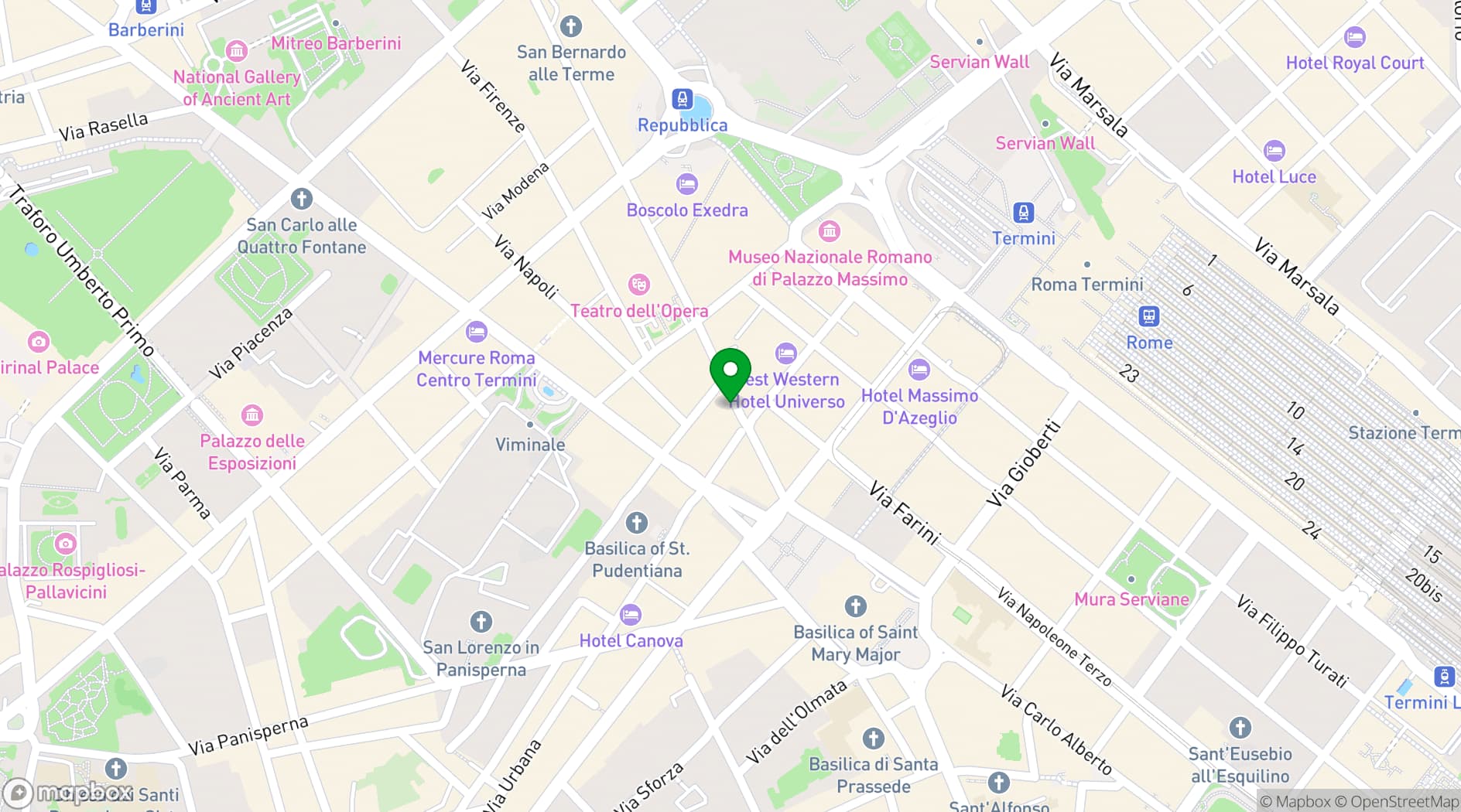 Map showing The Hive