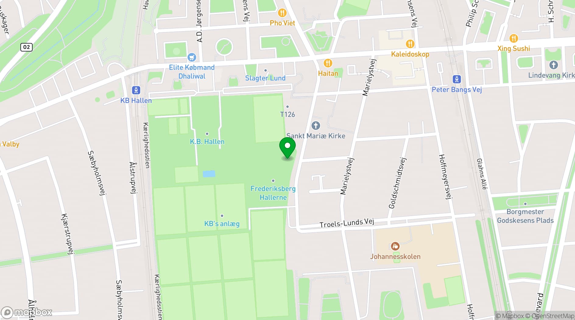 Map showing Venue Cph