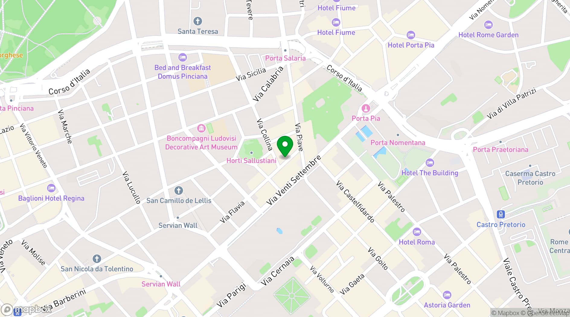 Map showing Marcella Royal Hotel Rooftop Garden