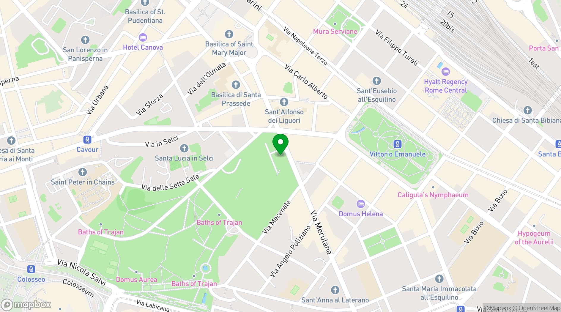 Map showing Spazio Field