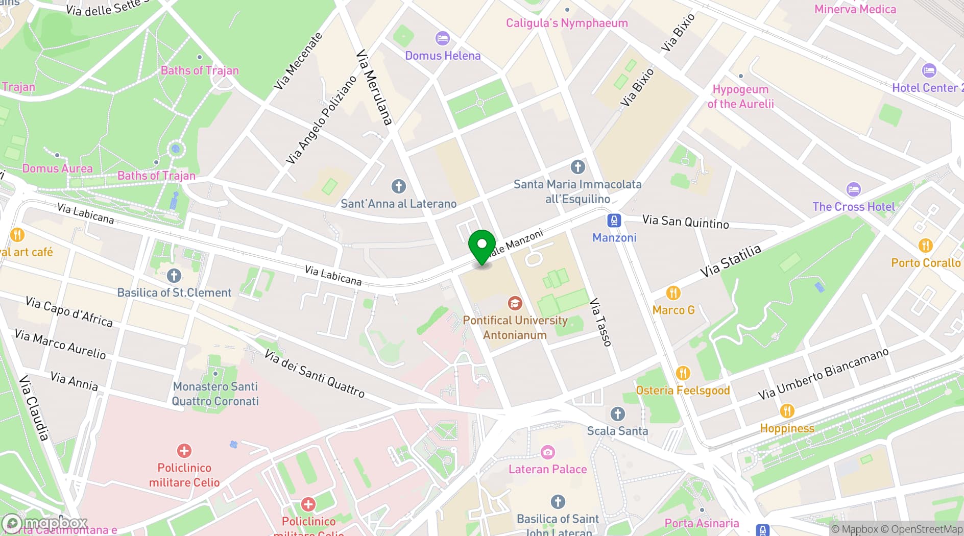 Map showing Auditorium Antonianum