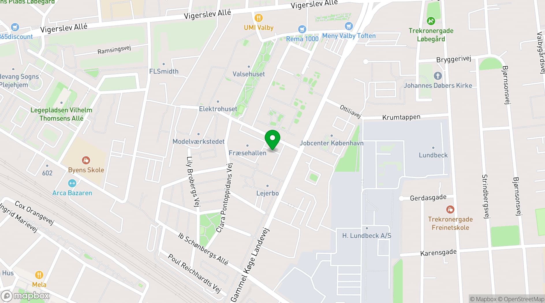 Map showing Marketenderiet