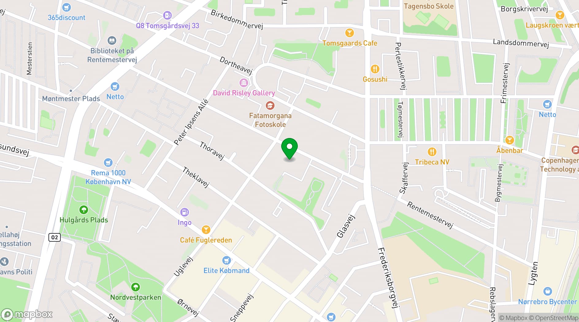 Map showing MillFactory Studios