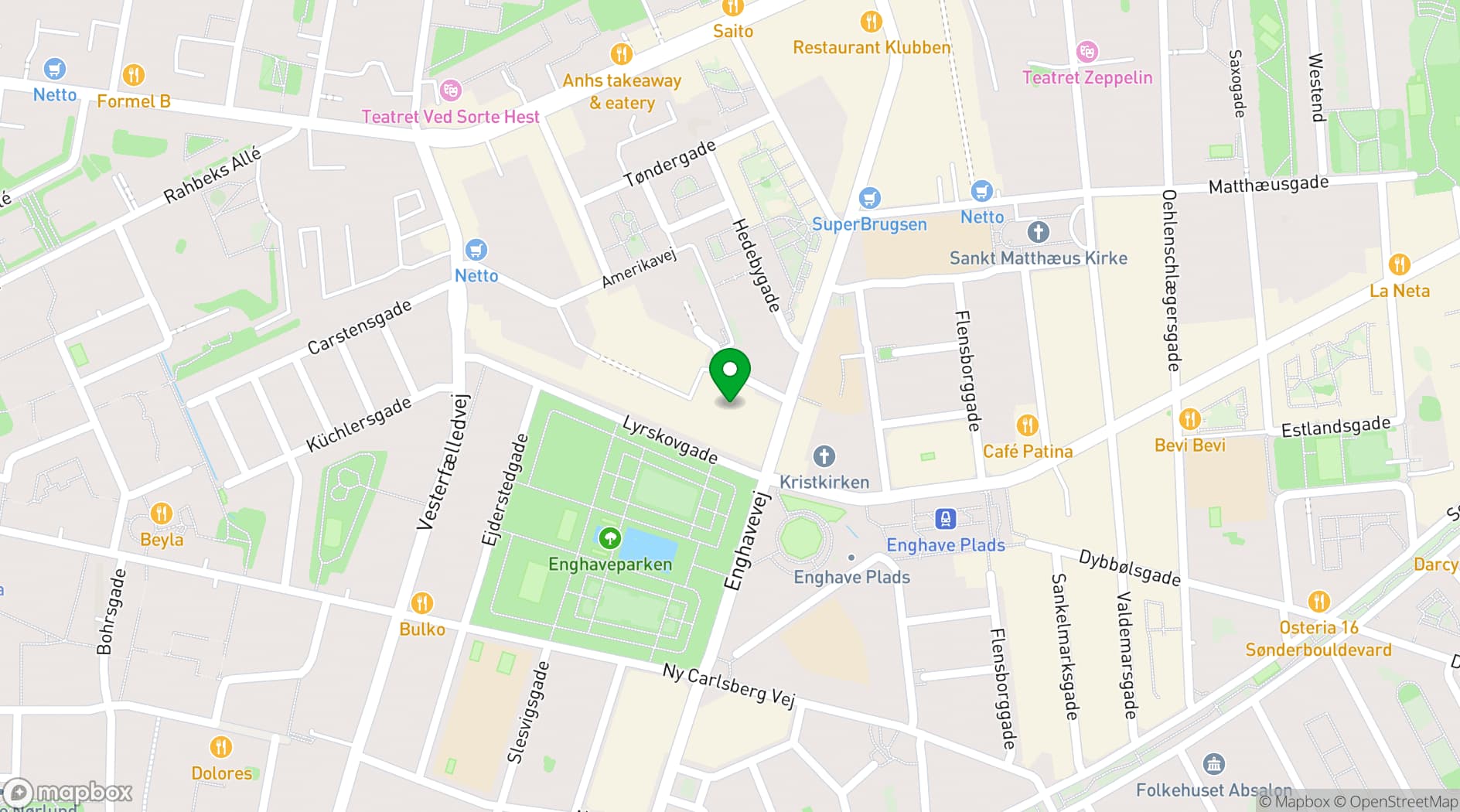 Map showing VEGA