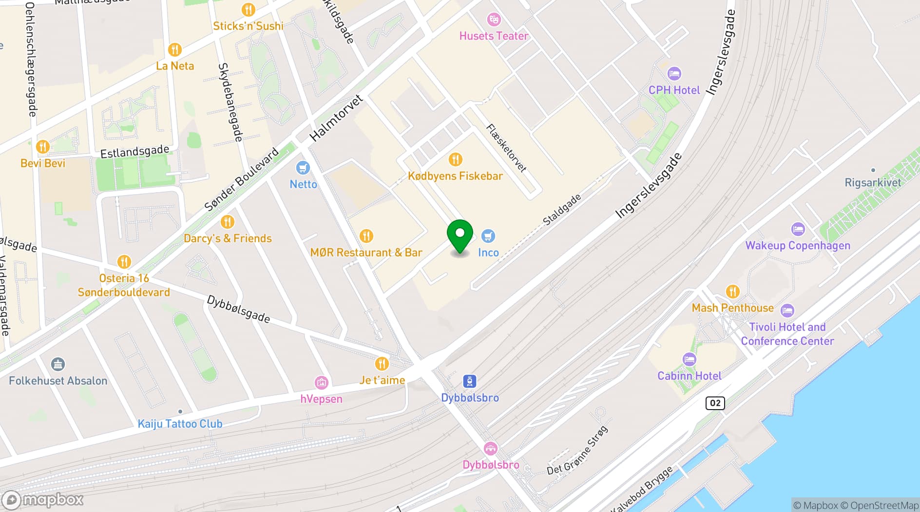 Map showing SOHO Copenhagen