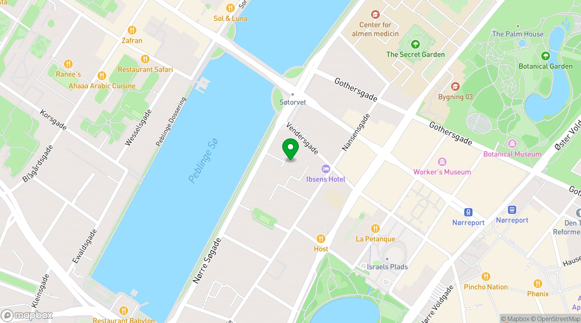 Map showing Hotel Kong Arthur