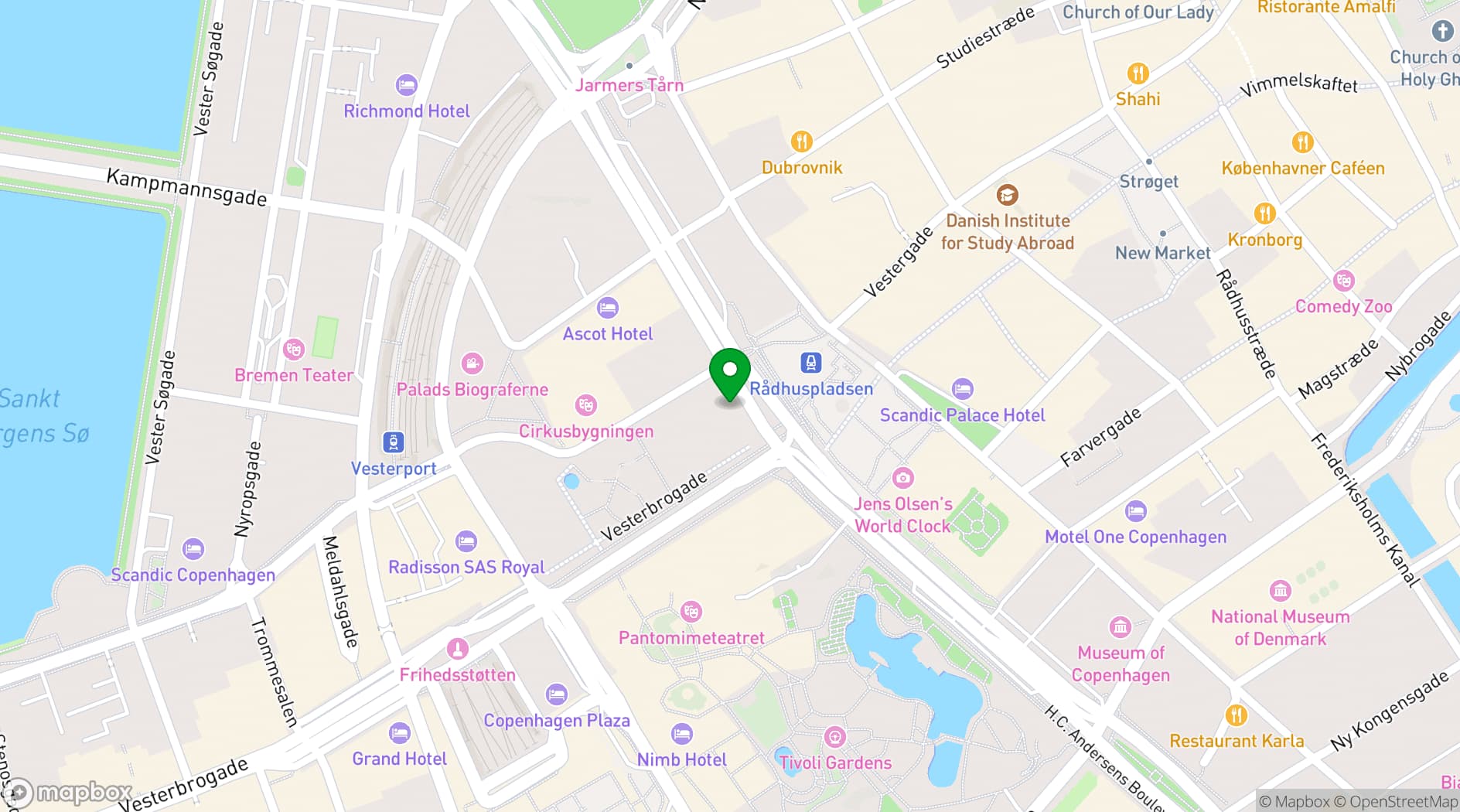 Map showing The Square
