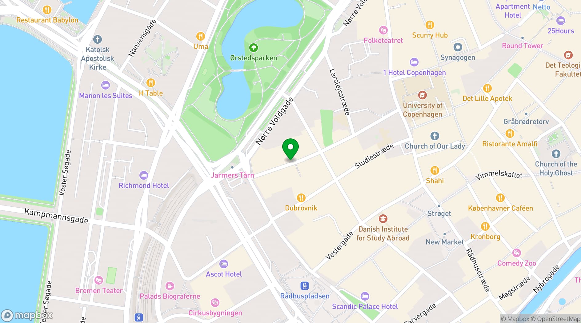 Map showing Copenhagen Jazz Festival 2024