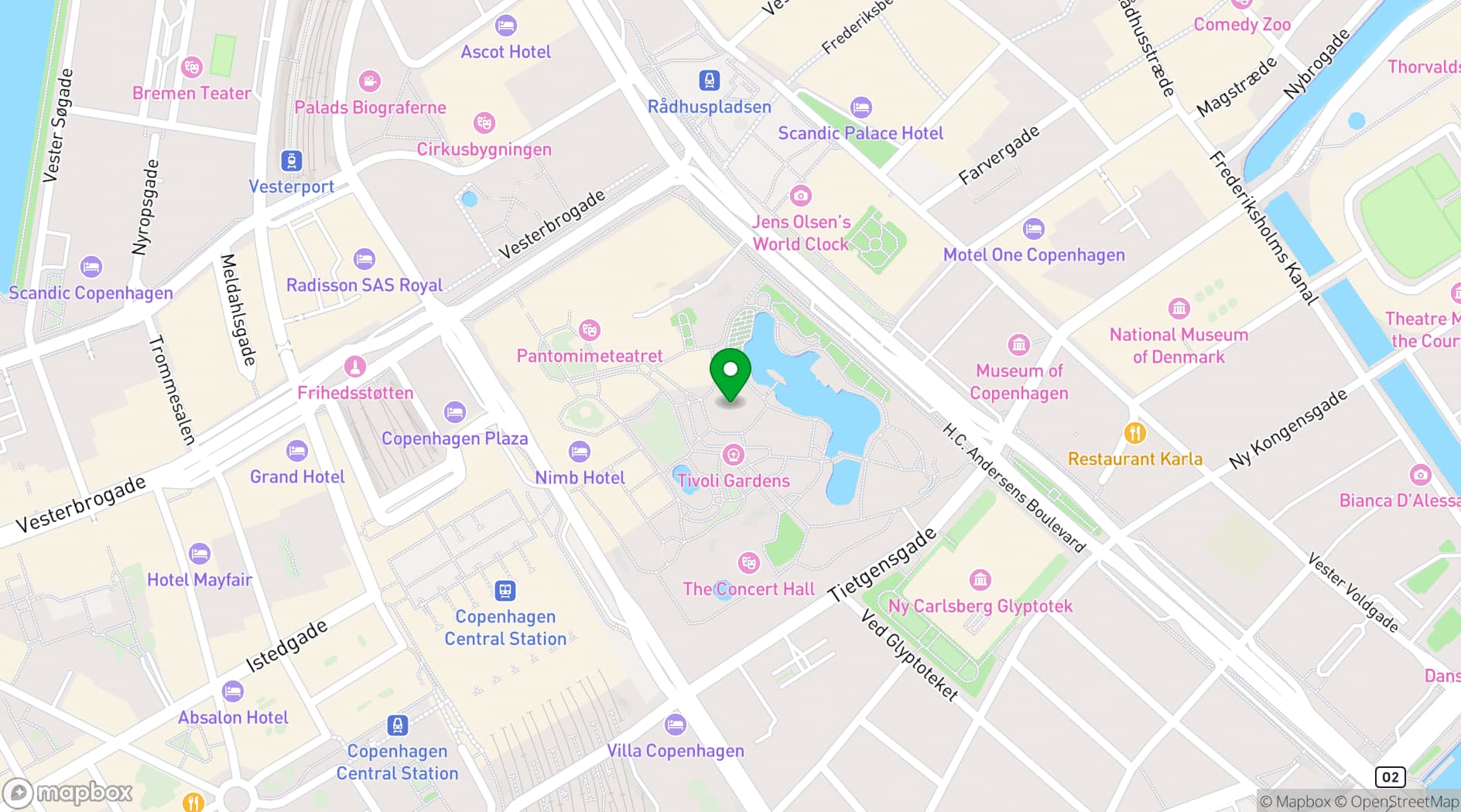 Map showing The Glass Hall Theatre