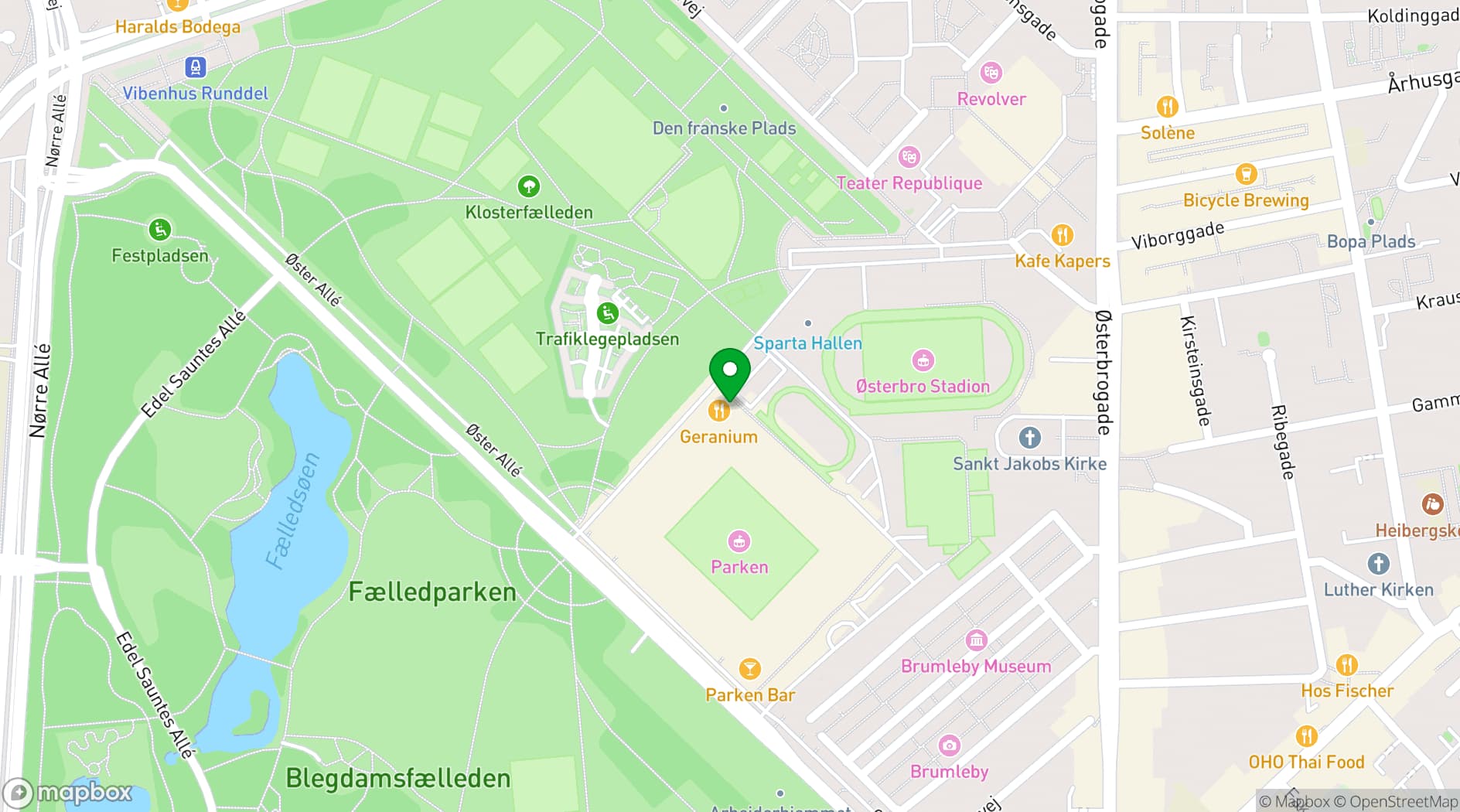 Map showing Geranium