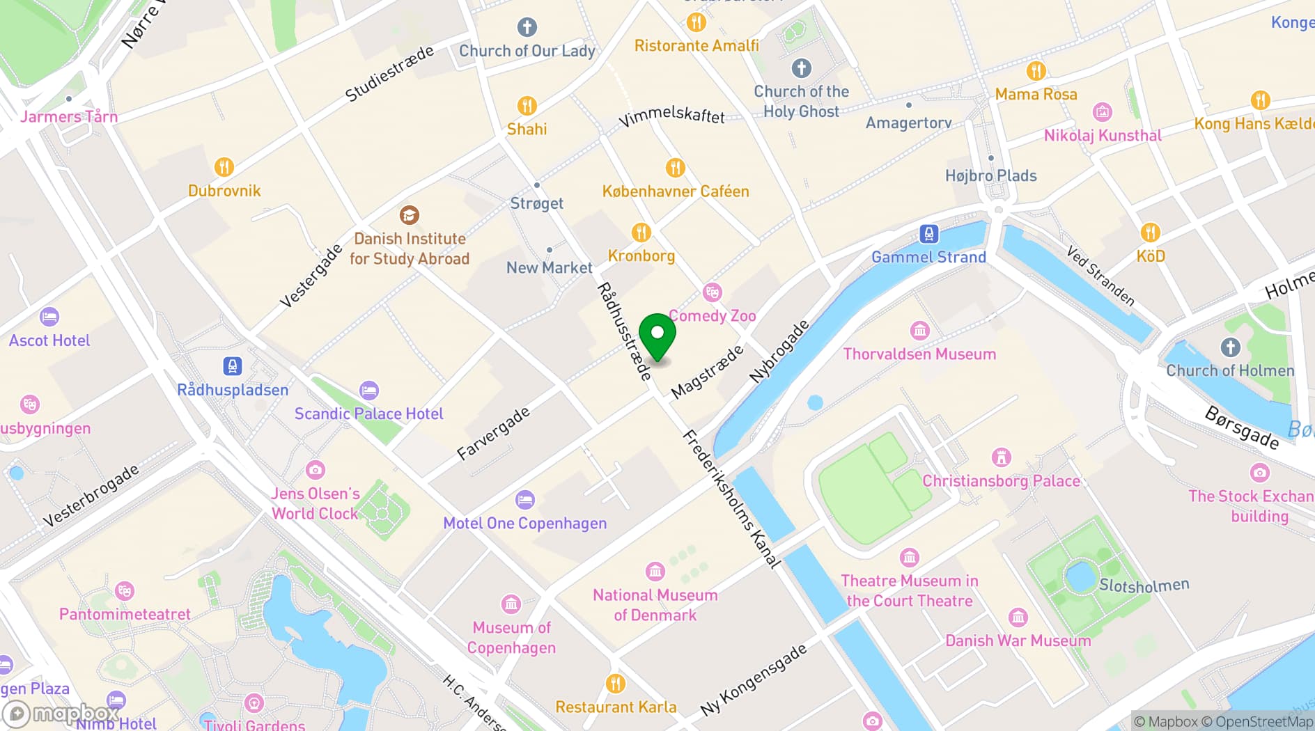 Map showing Huset