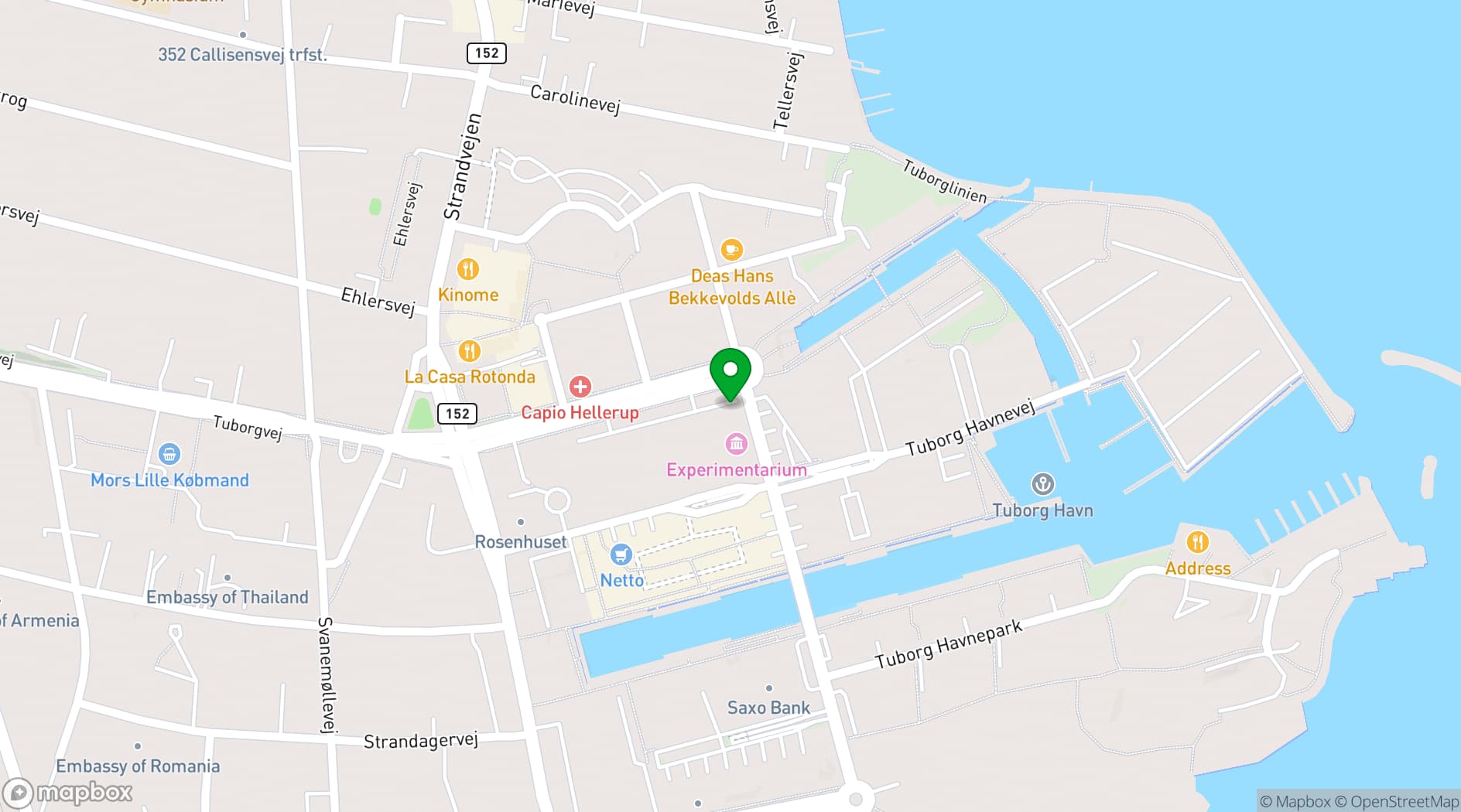 Map showing Experimentarium