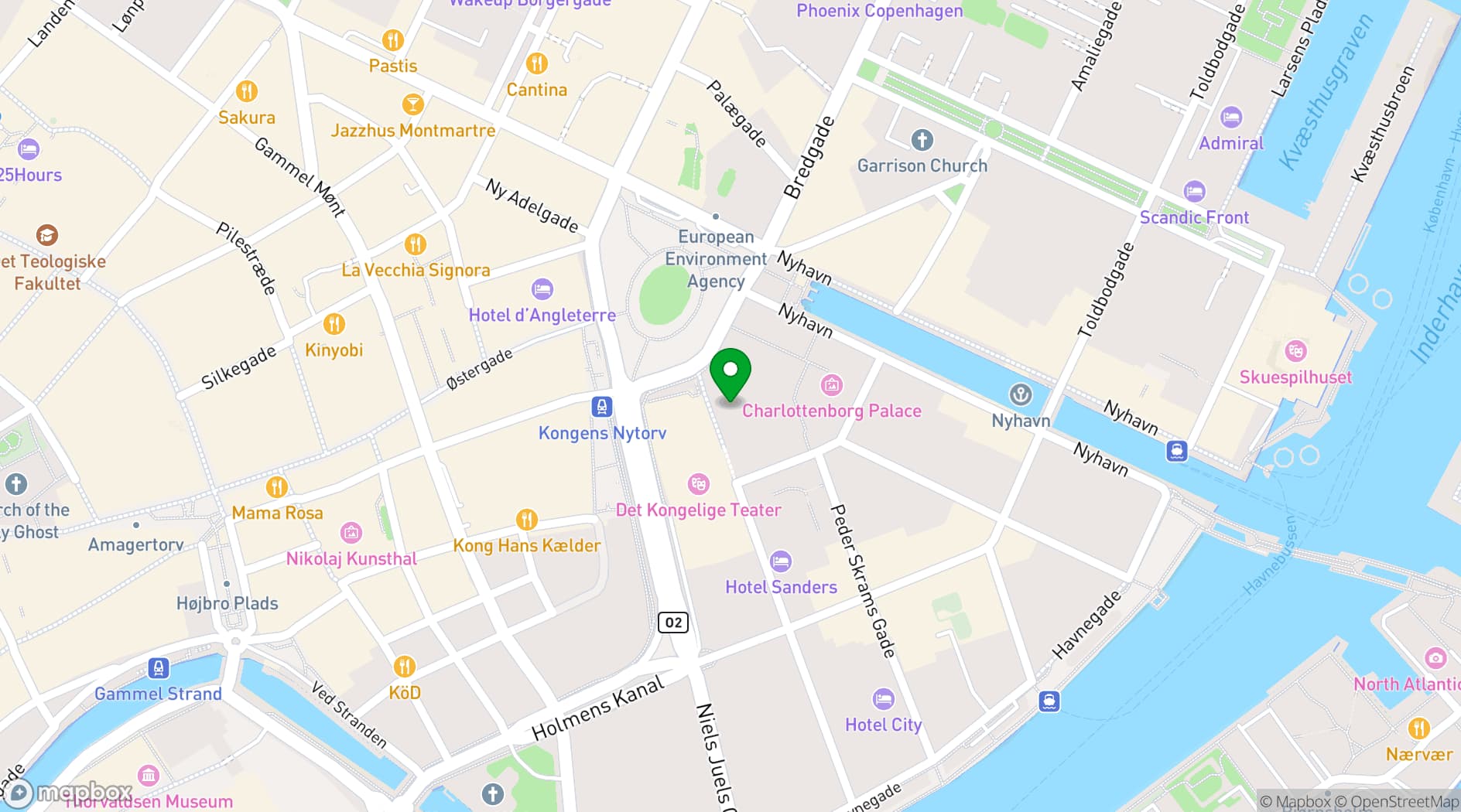 Map showing Brønnum