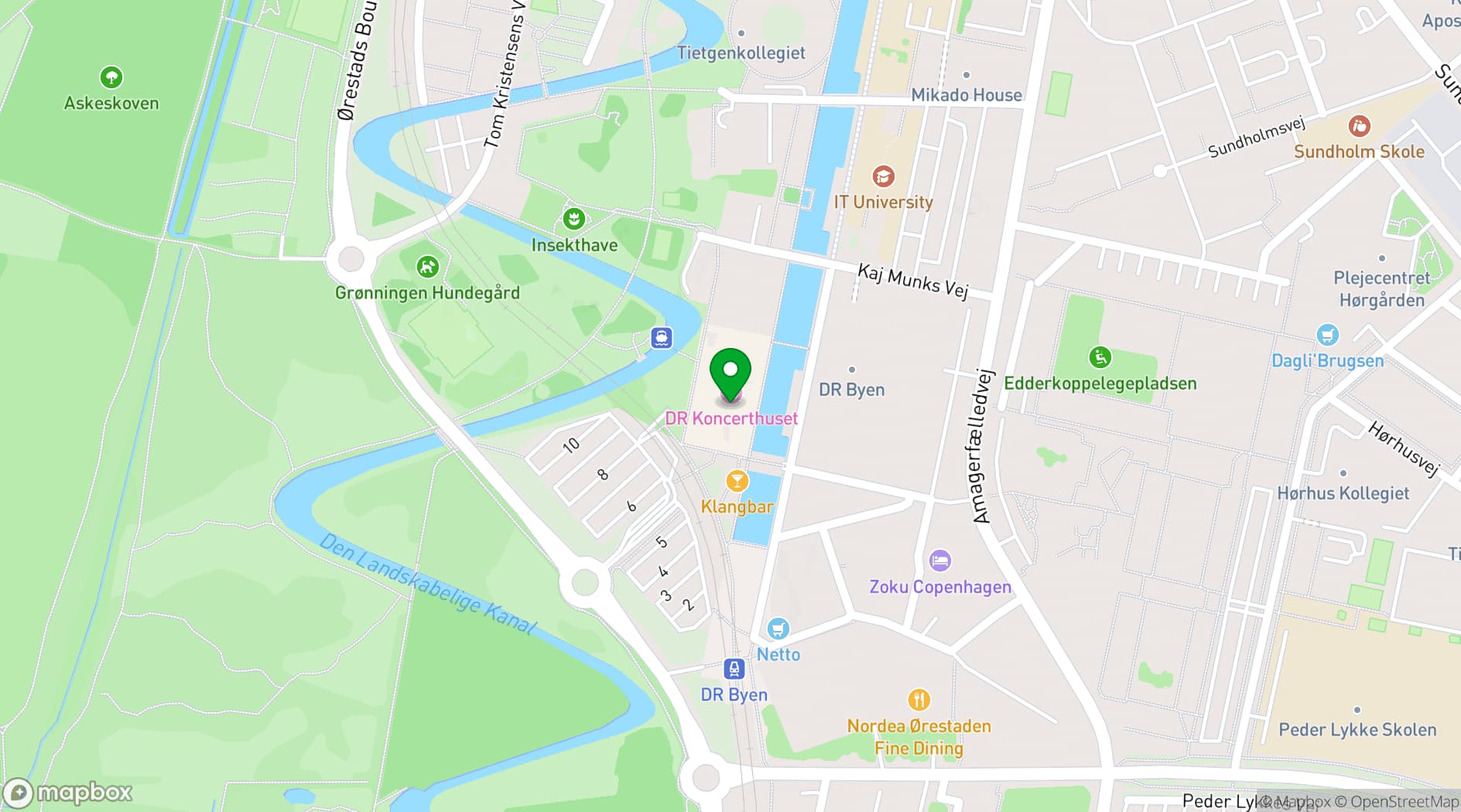 Map showing Studie 2