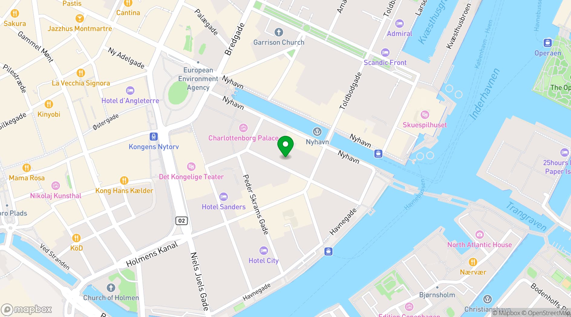 Map showing CPH Cooking Class