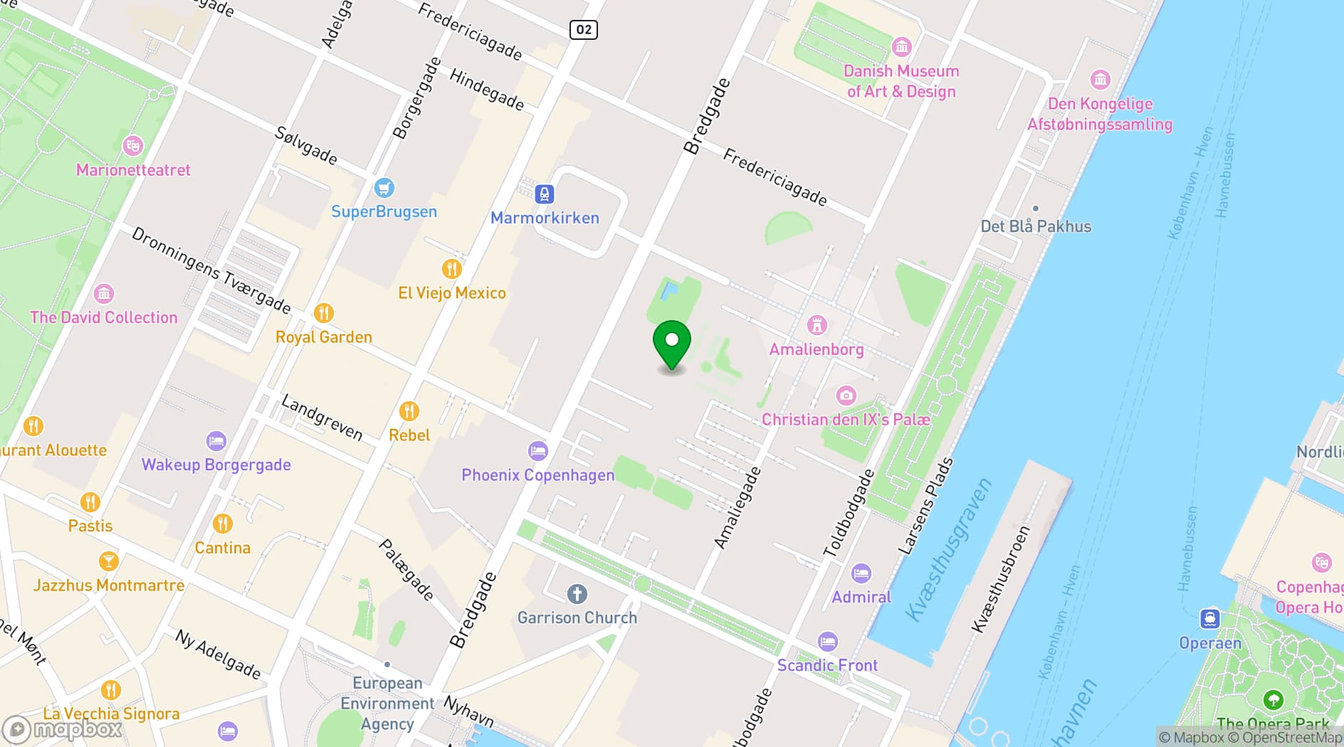Map showing Copenhagen Game Lab