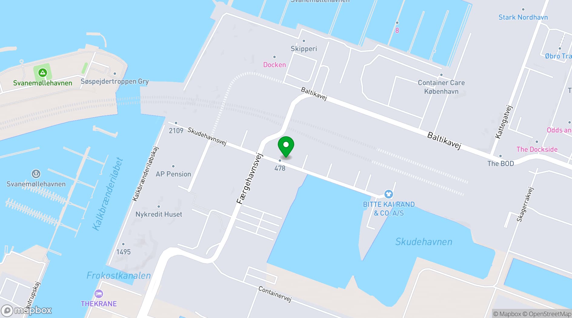 Map showing KARGO CPH