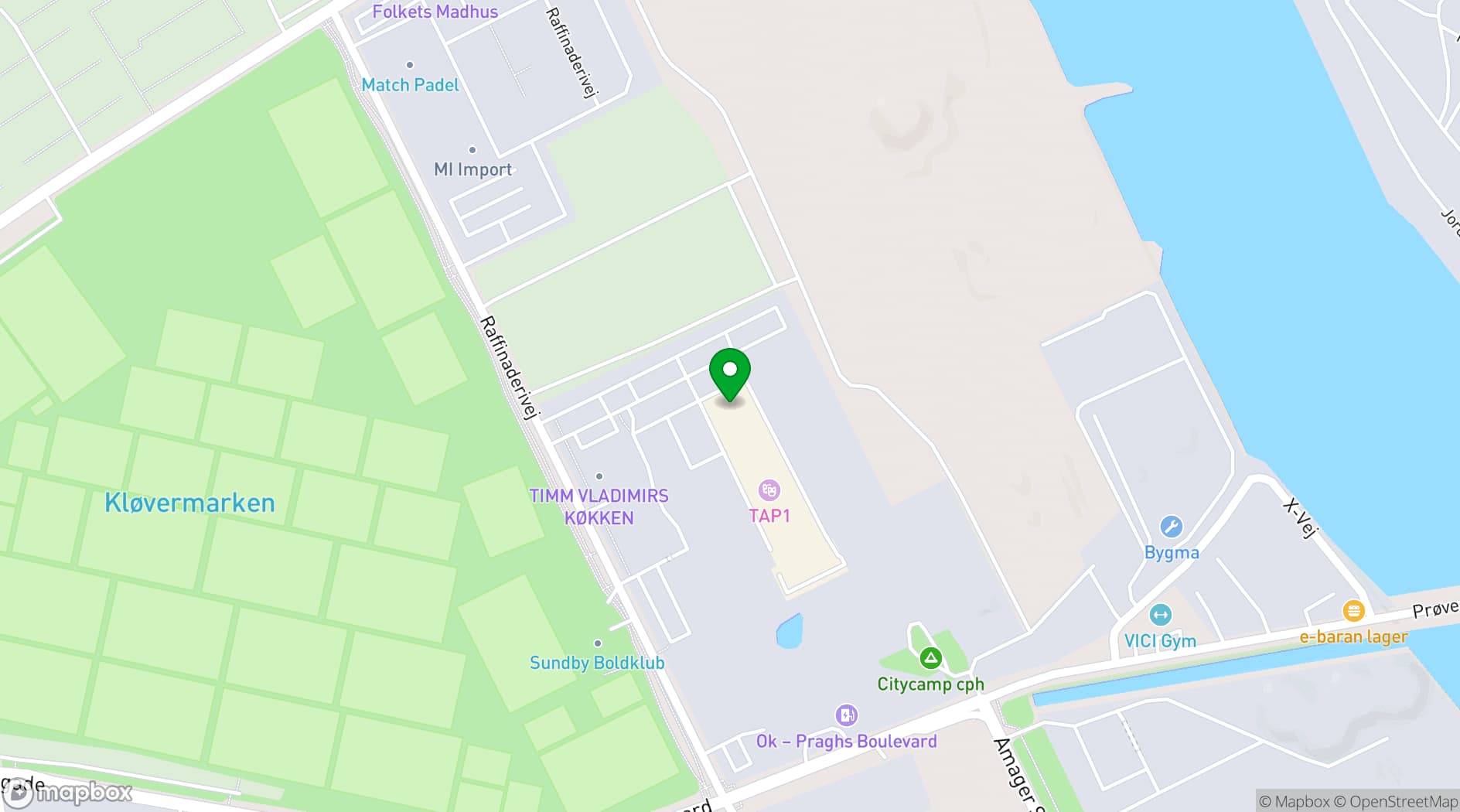 Map showing TAP1