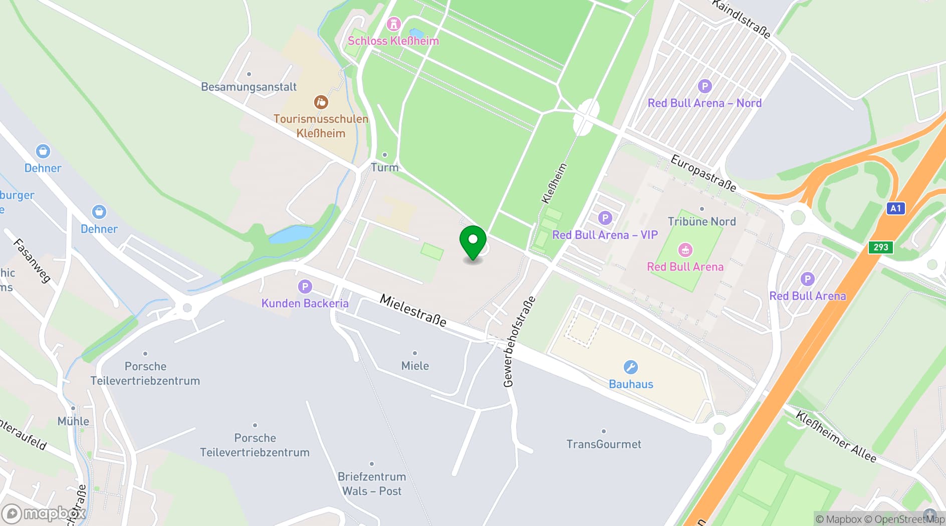 Map showing Kavalierhaus Klessheim
