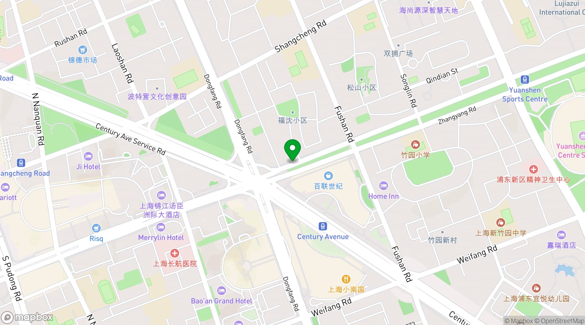 Map showing iStage Academy