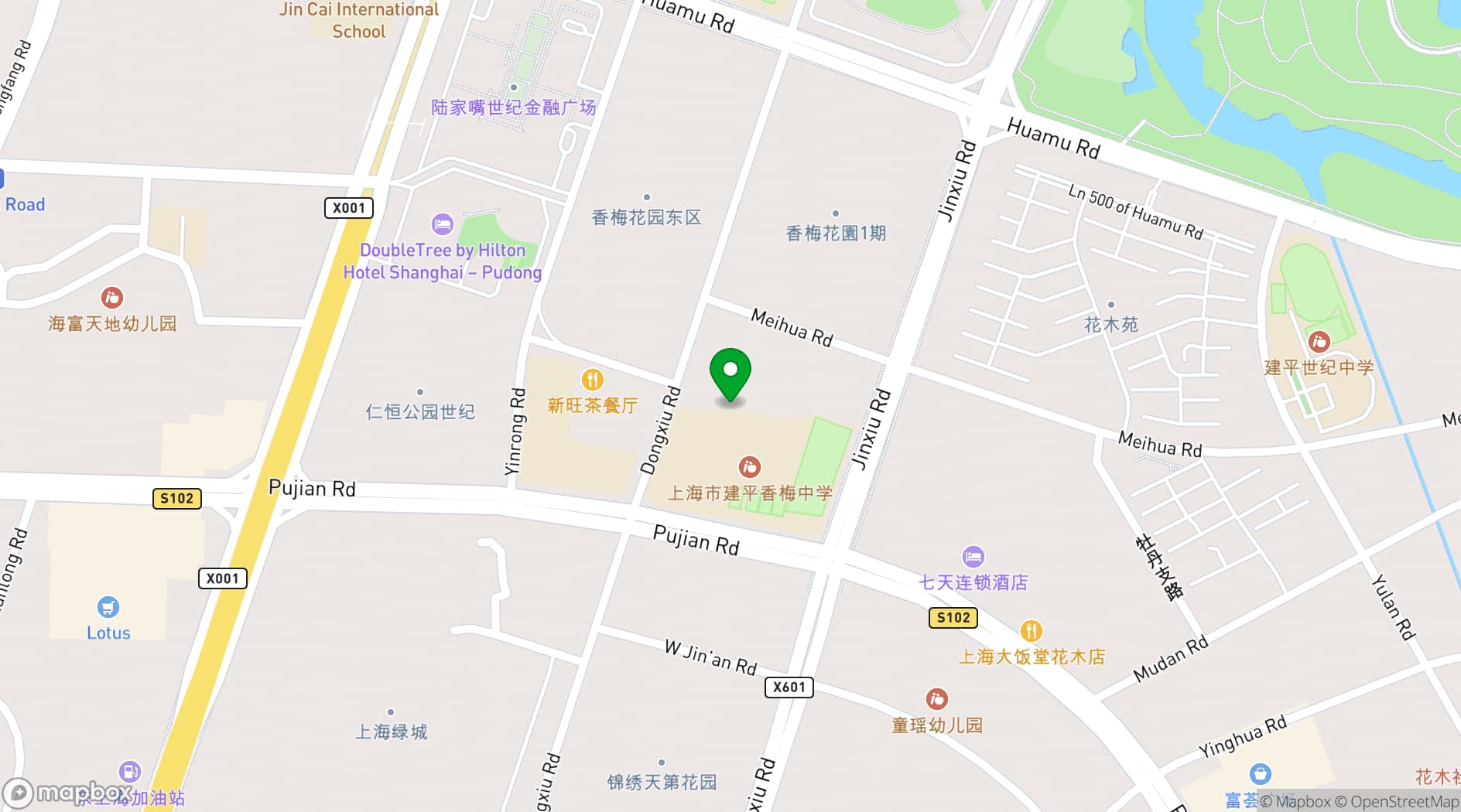 Map showing DoubleTree by Hilton Hotel Shanghai - Pudong