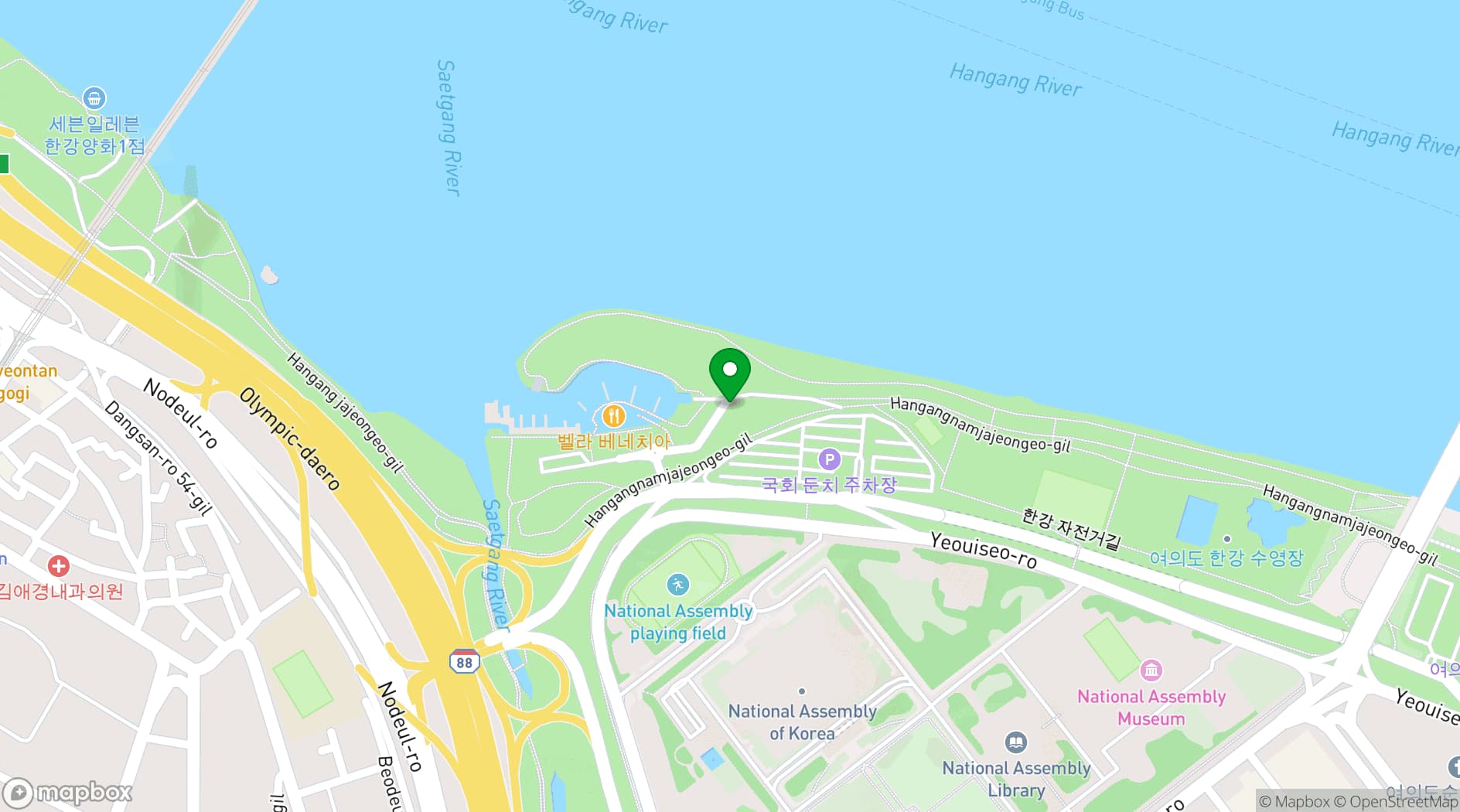 Map showing Seoul Marina Club & Yacht