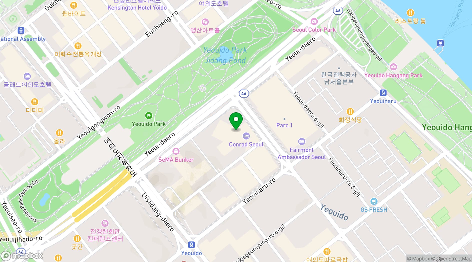 Map showing 37 Grill & Bar