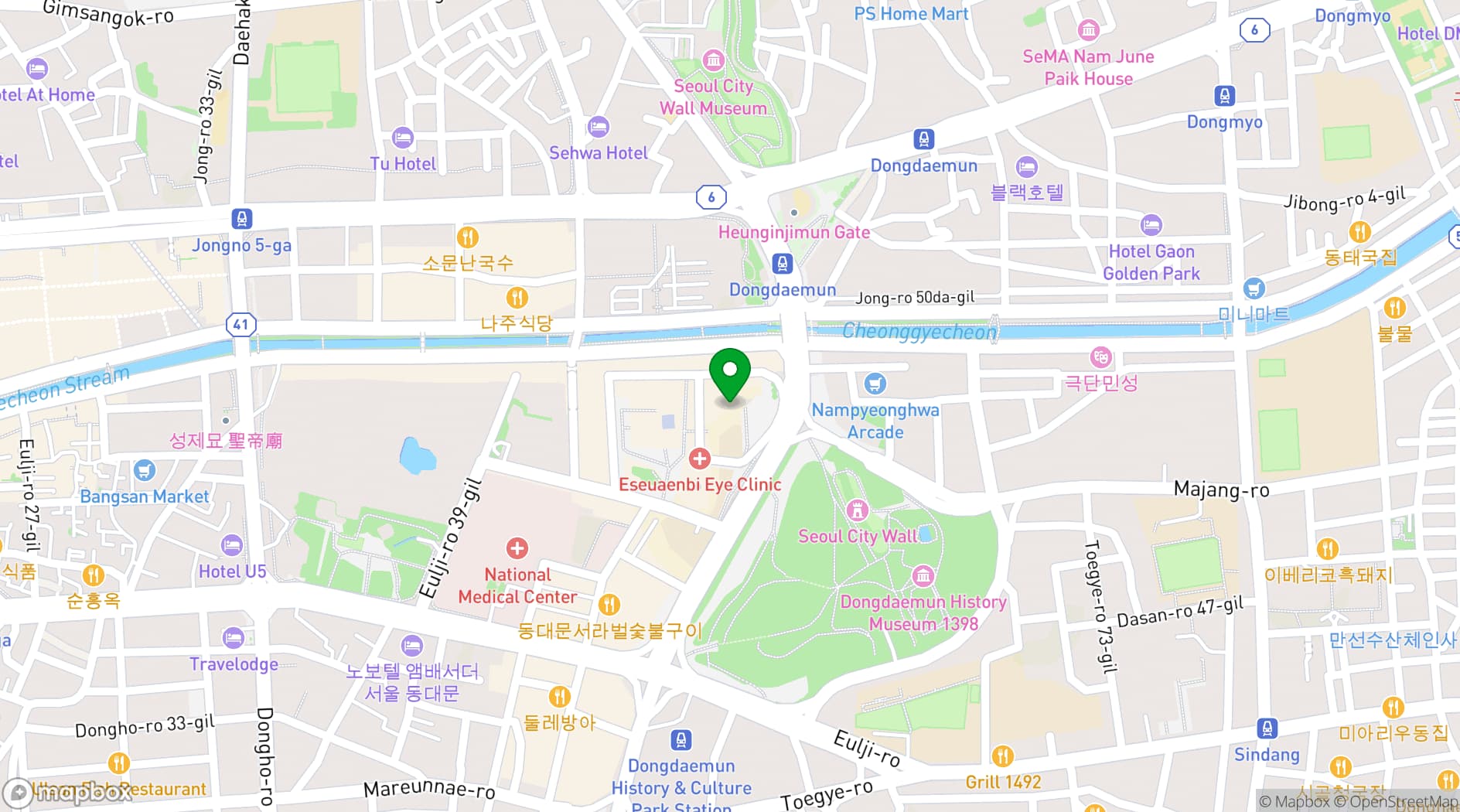 Map showing Doota Mall