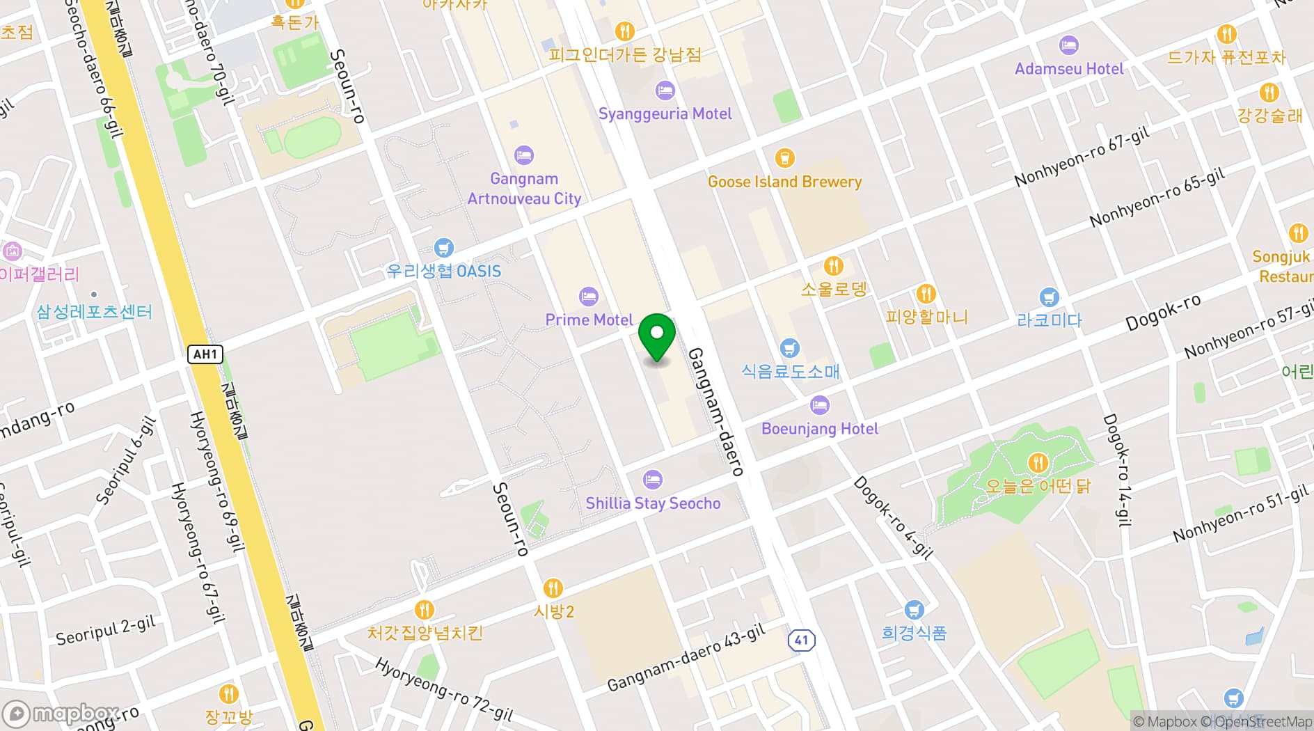 Map showing DREAMPLUS