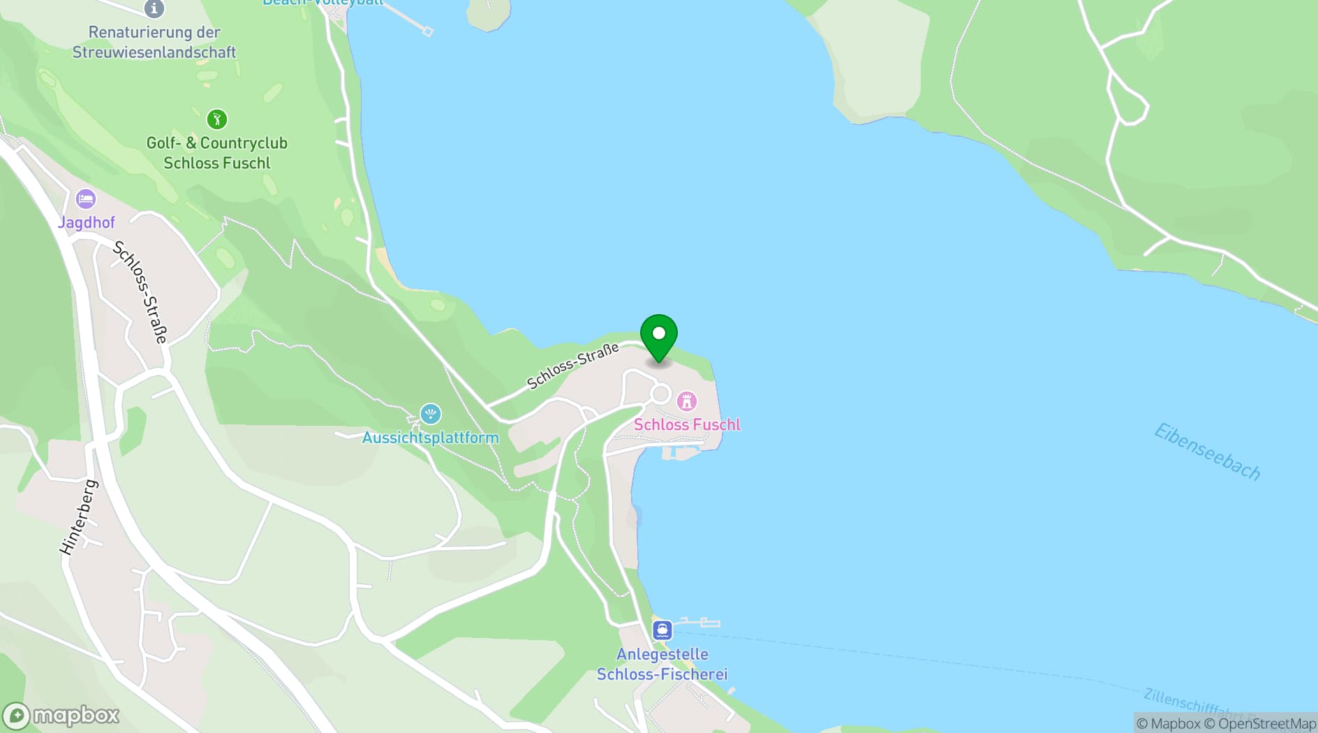 Map showing Rosewood Schloss Fuschl