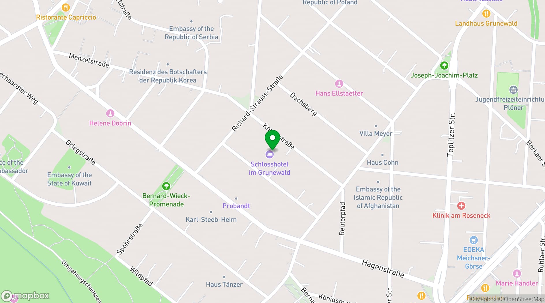 Map showing Schlosshotel Berlin by Patrick Hellmann