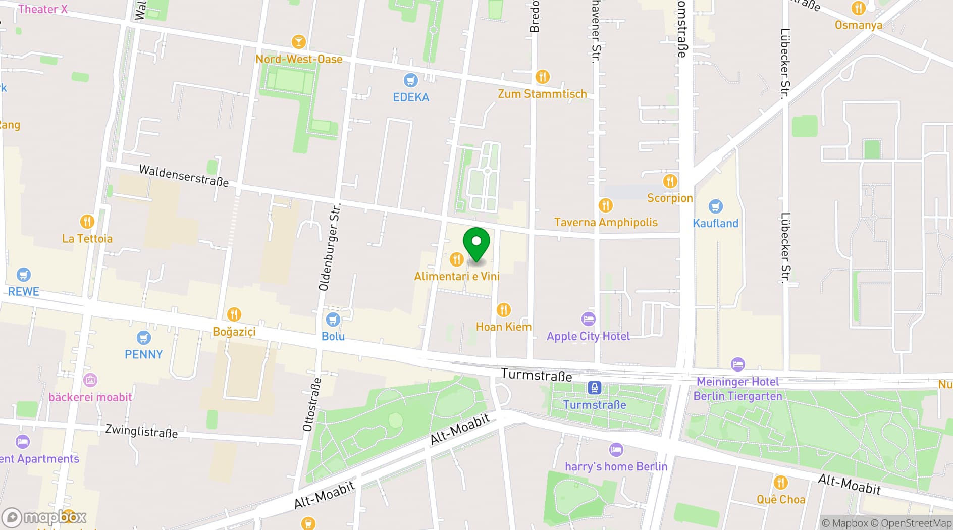 Map showing Arminius-Markthalle