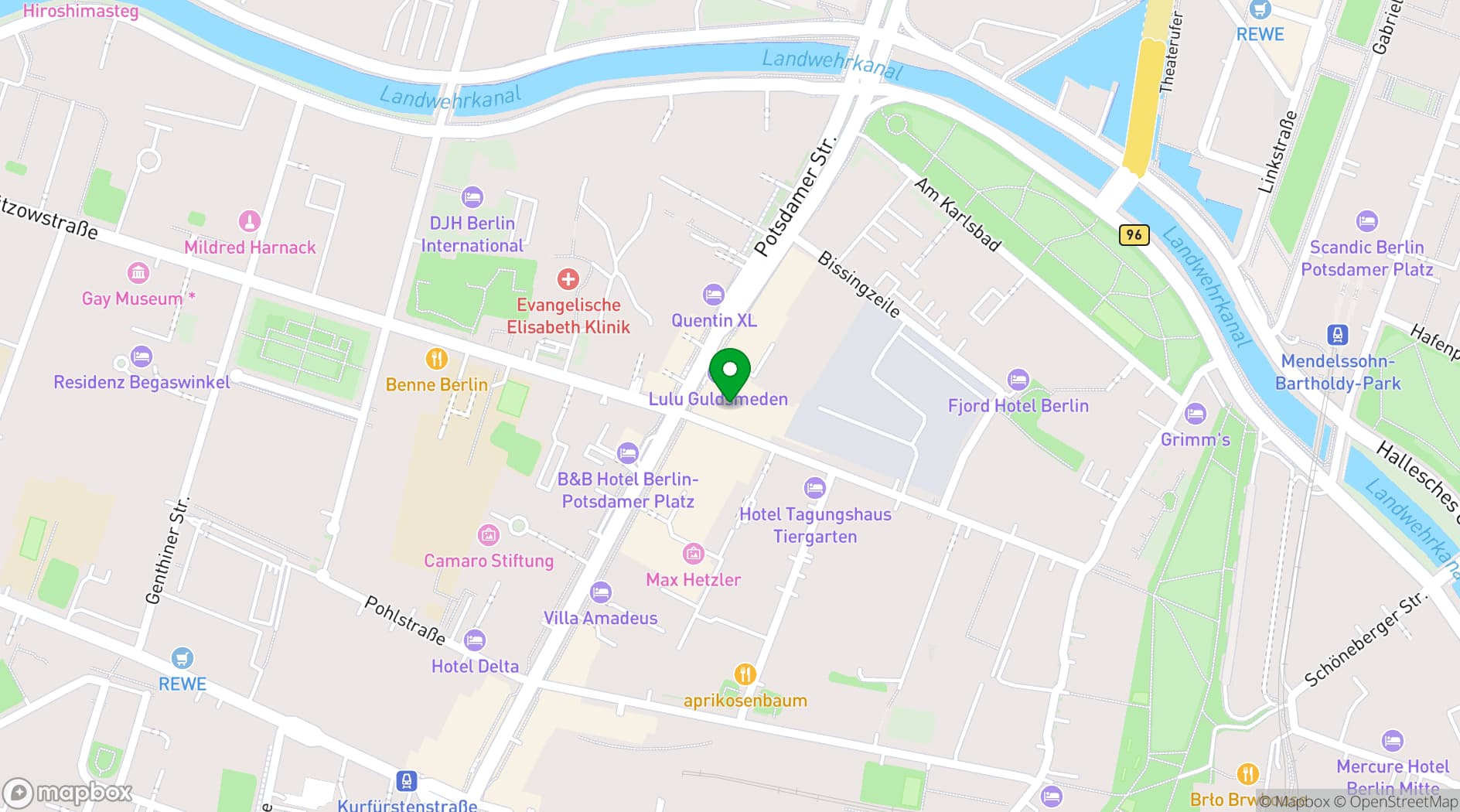 Map showing Kumpelnest 3000