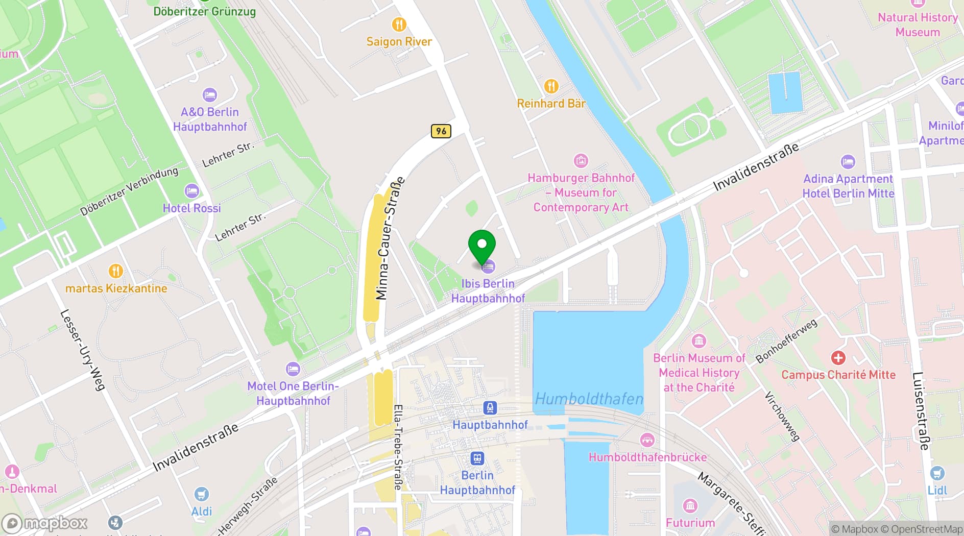Map showing Hotel ROMY by AMANO