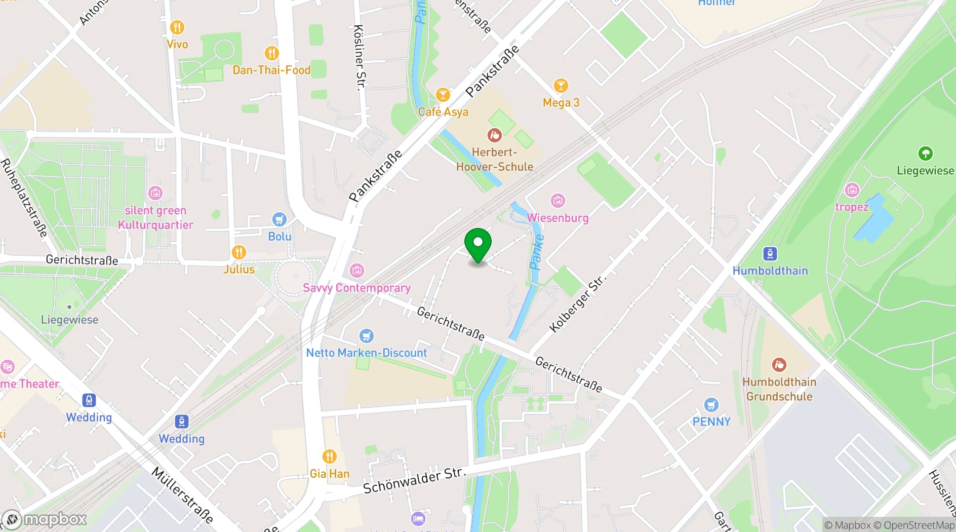 Map showing Fabrik 23