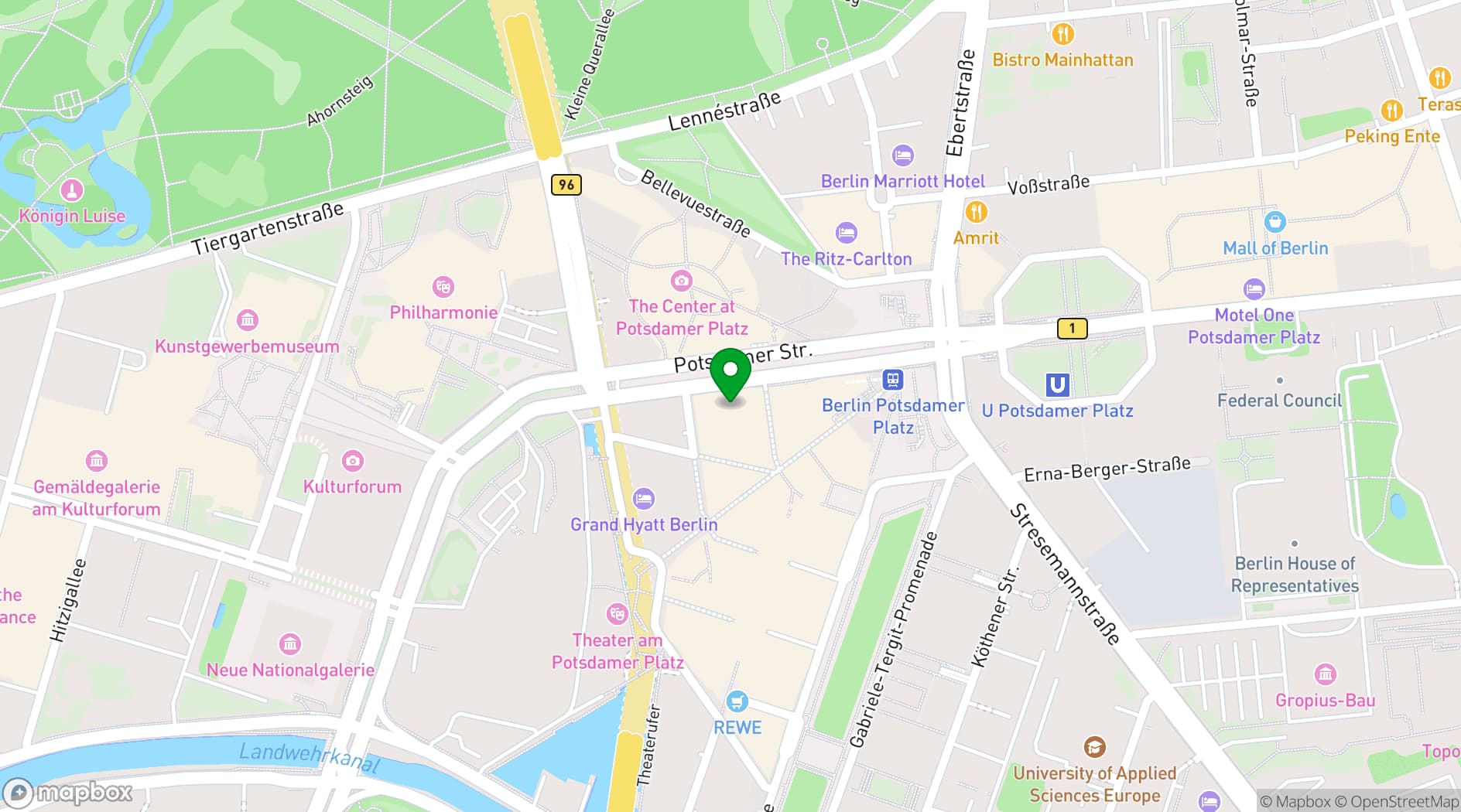 Map showing The Mandala Hotel