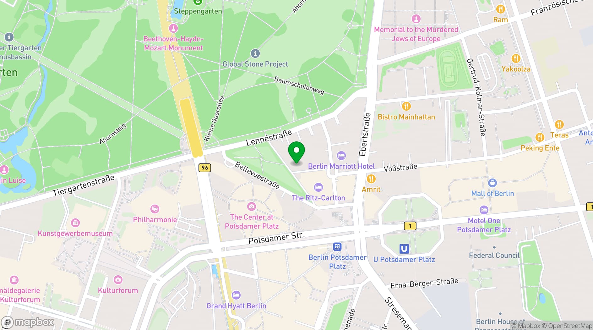 Map showing Berliner Freiheit