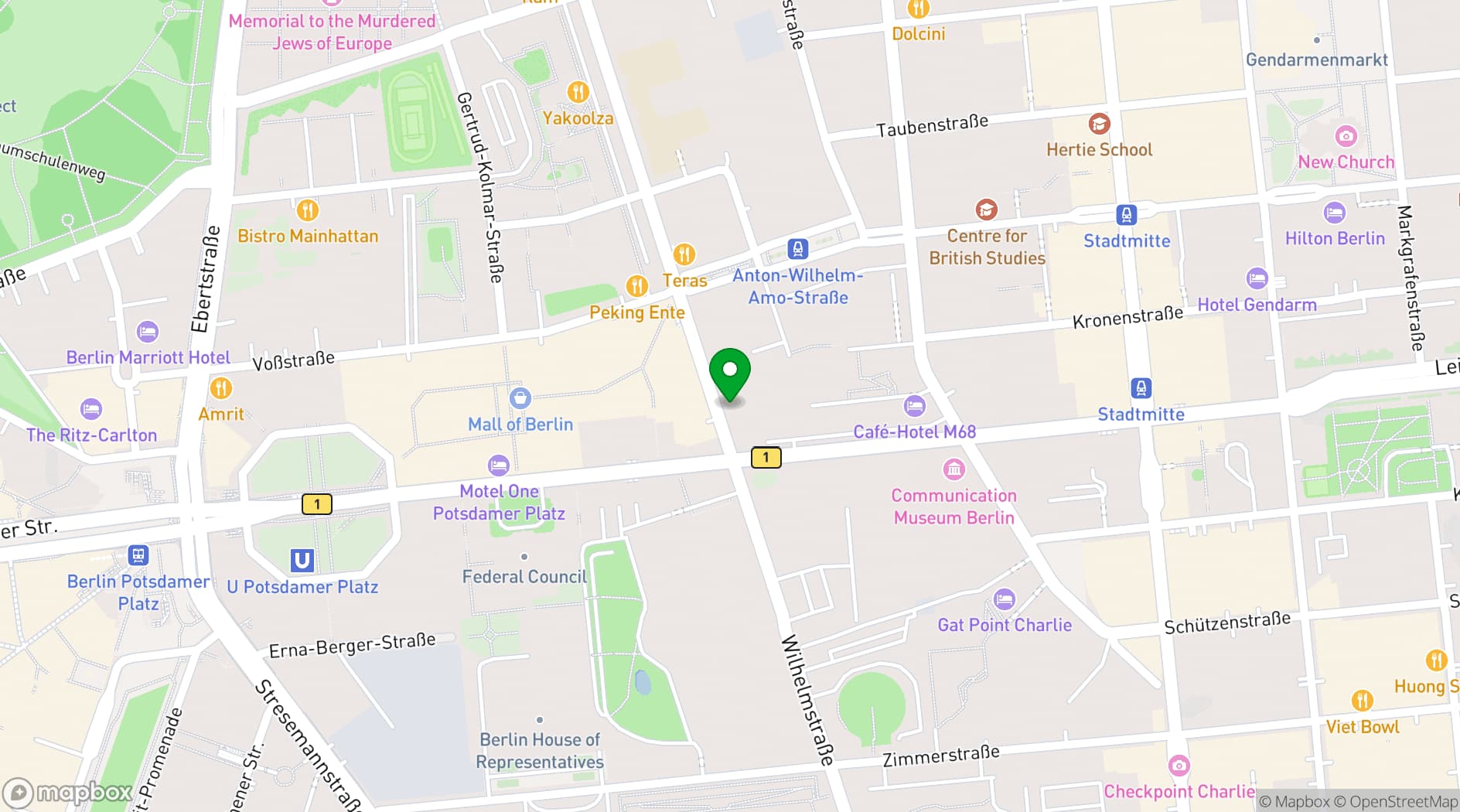 Map showing ewerk Berlin