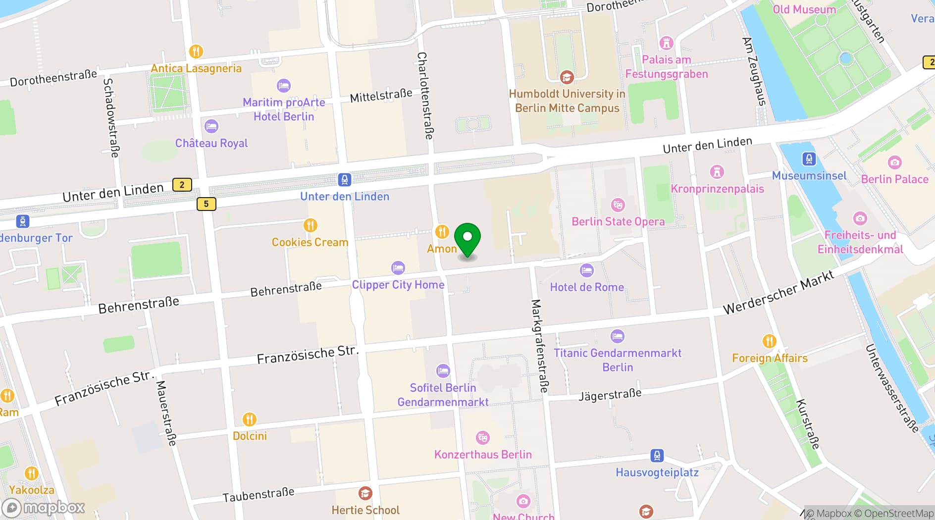 Map showing Humboldt Carré