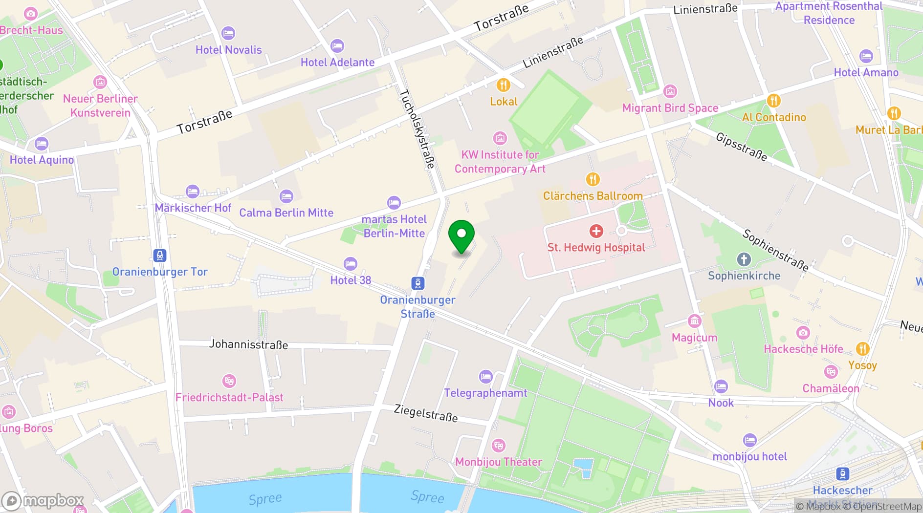 Map showing Night Kitchen