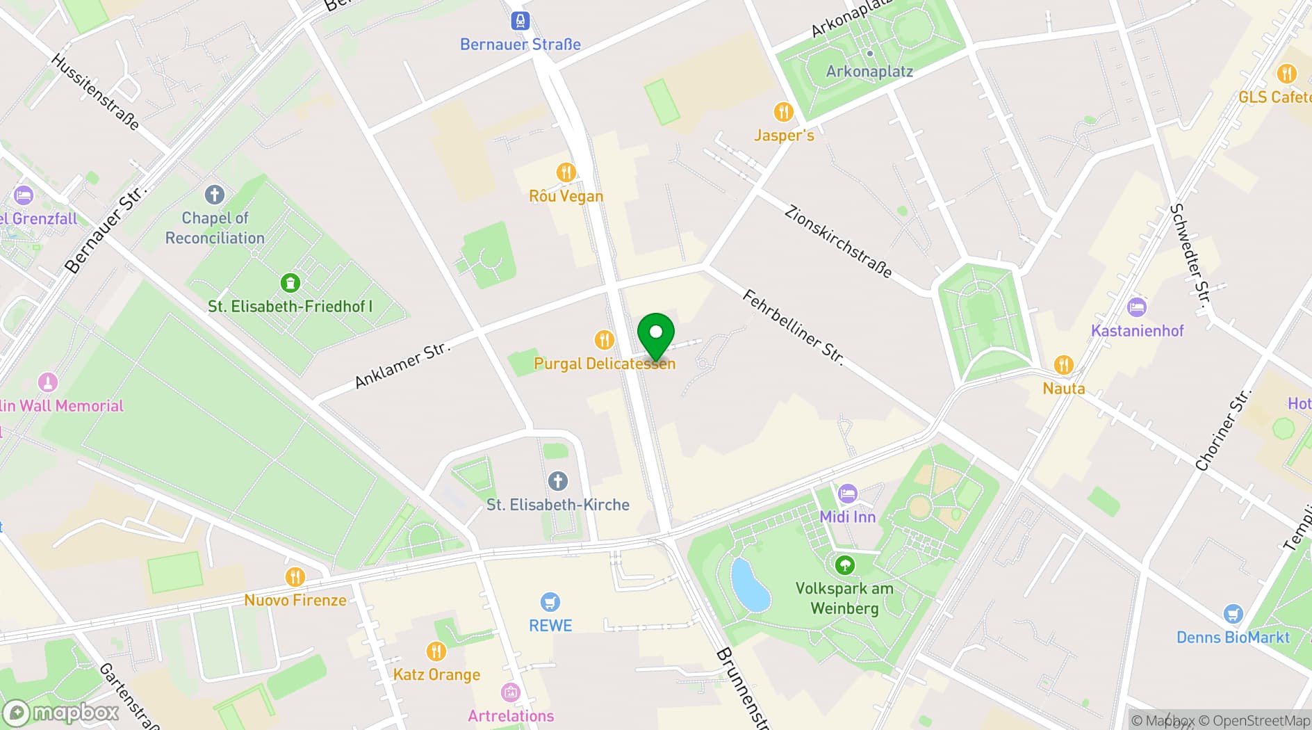 Map showing Jane & the Jam