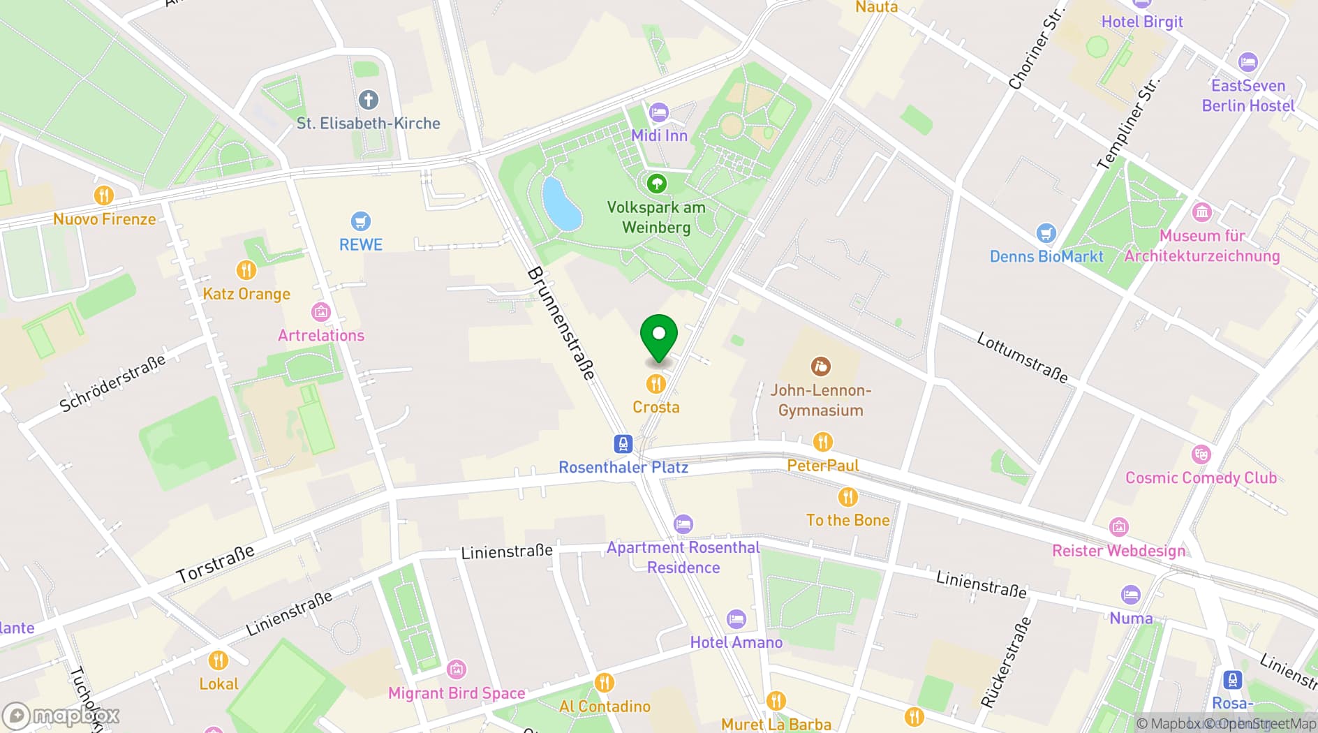 Map showing Gorki Apartments