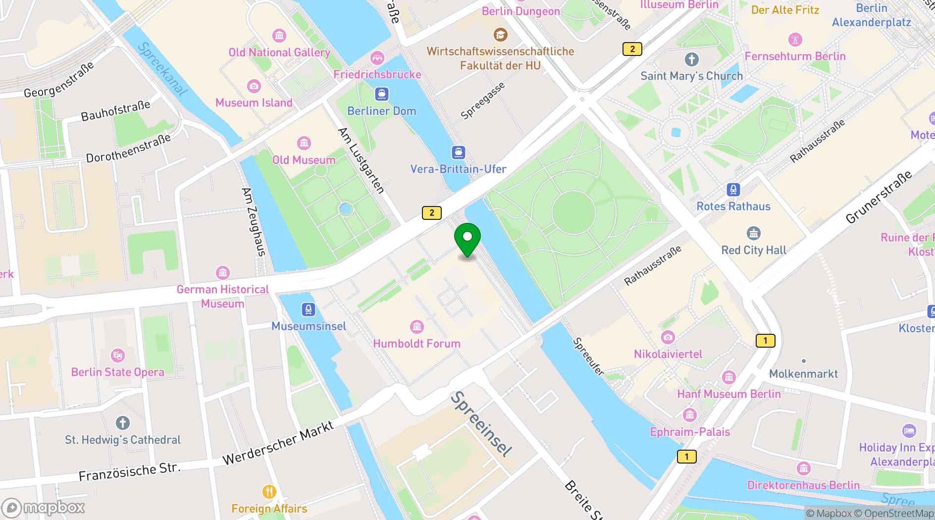 Map showing Restaurant Wilhelm