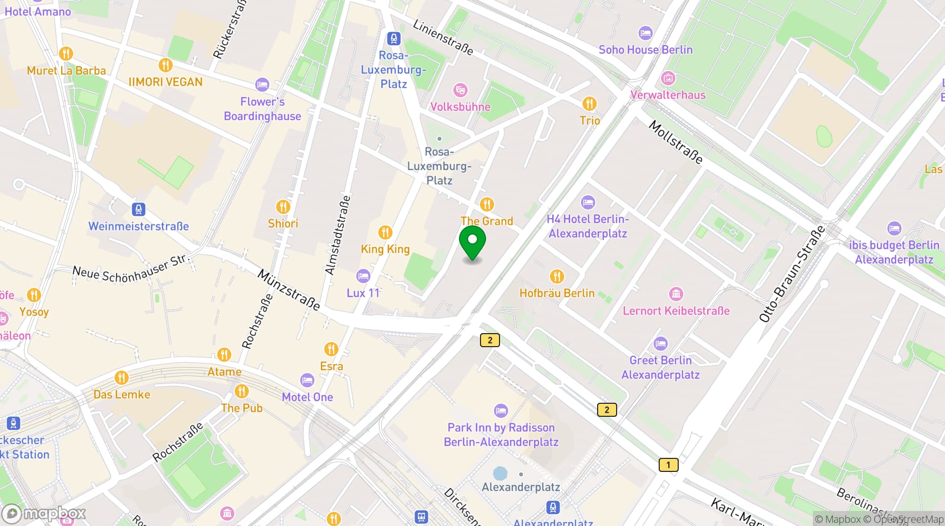 Map showing Beast Berlin