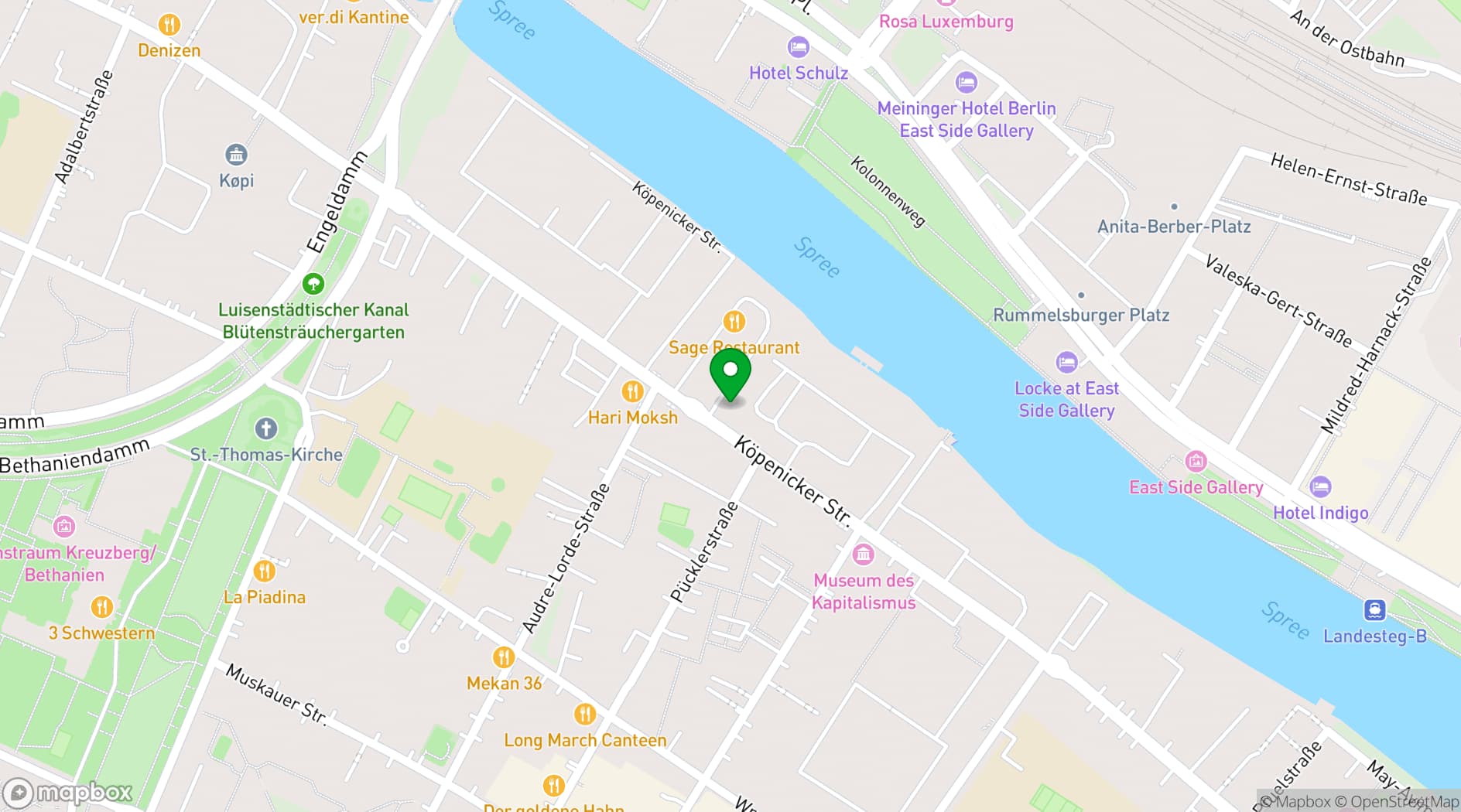 Map showing SAGE Berlin