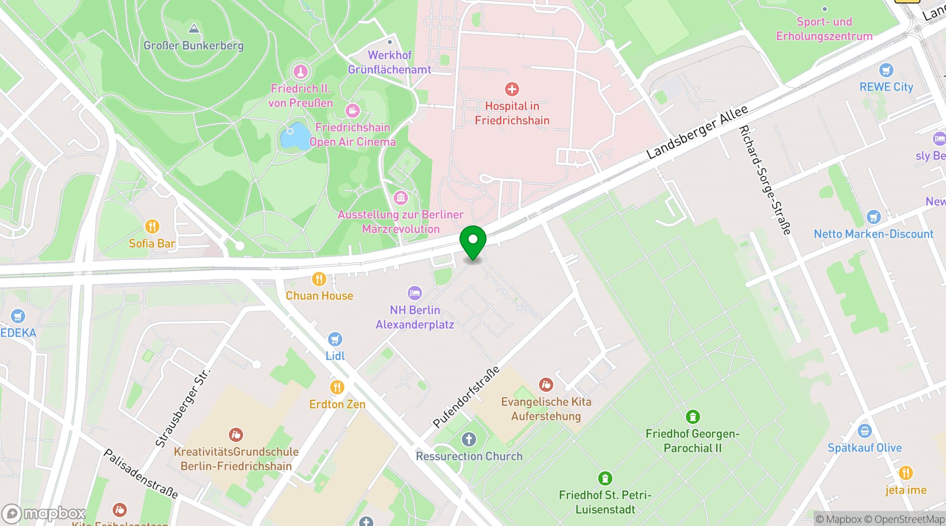 Map showing NH Berlin Alexanderplatz