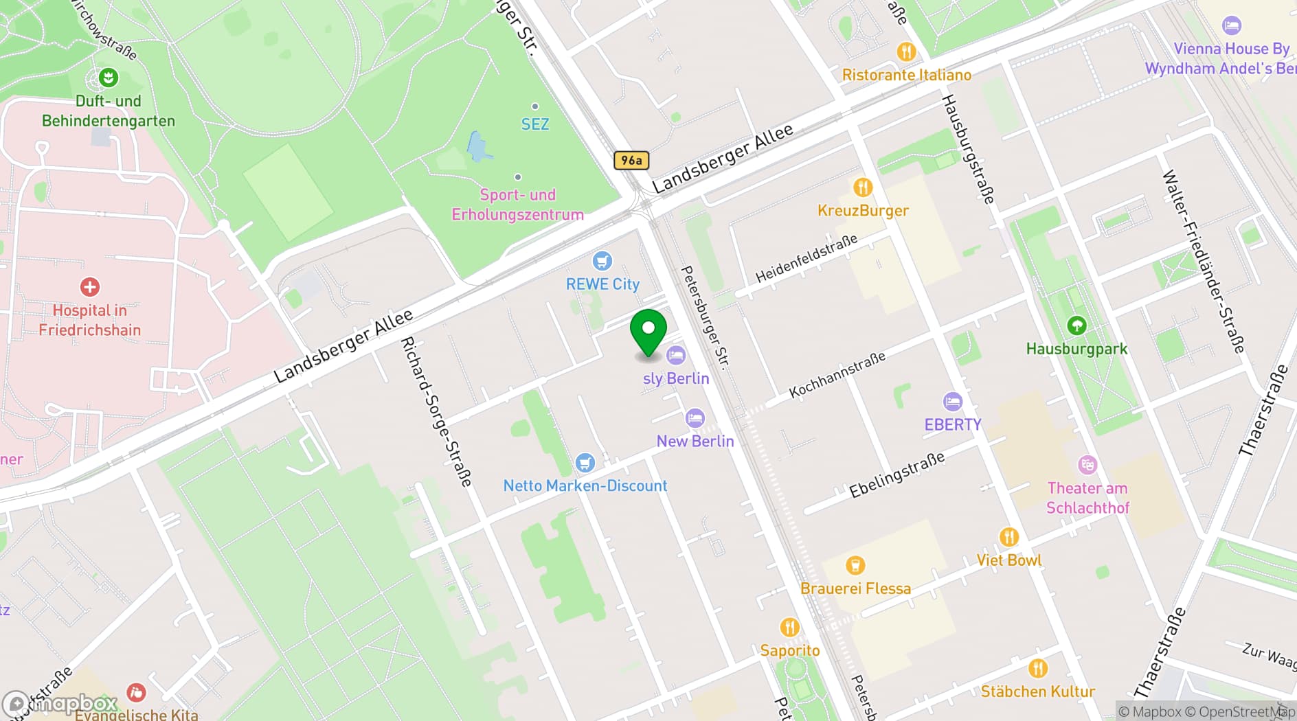 Map showing Sly Berlin