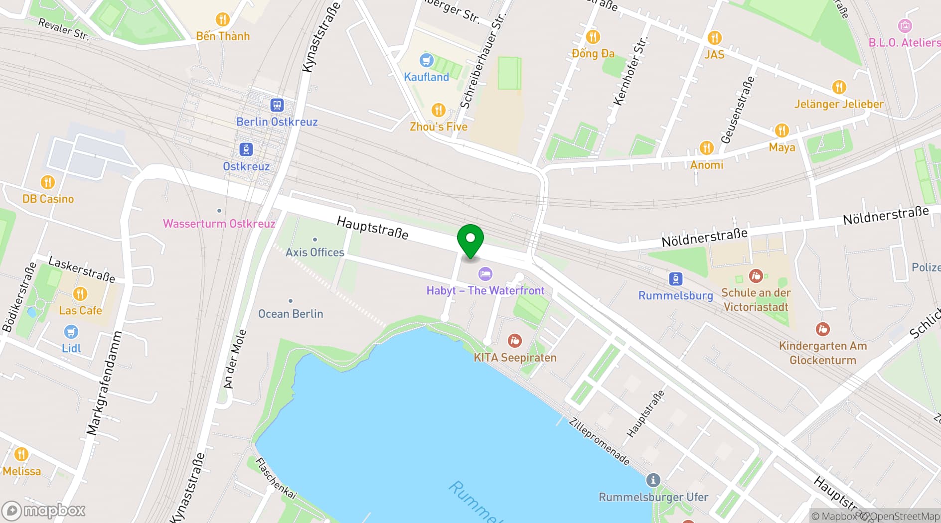 Map showing Waterfront by Habyt
