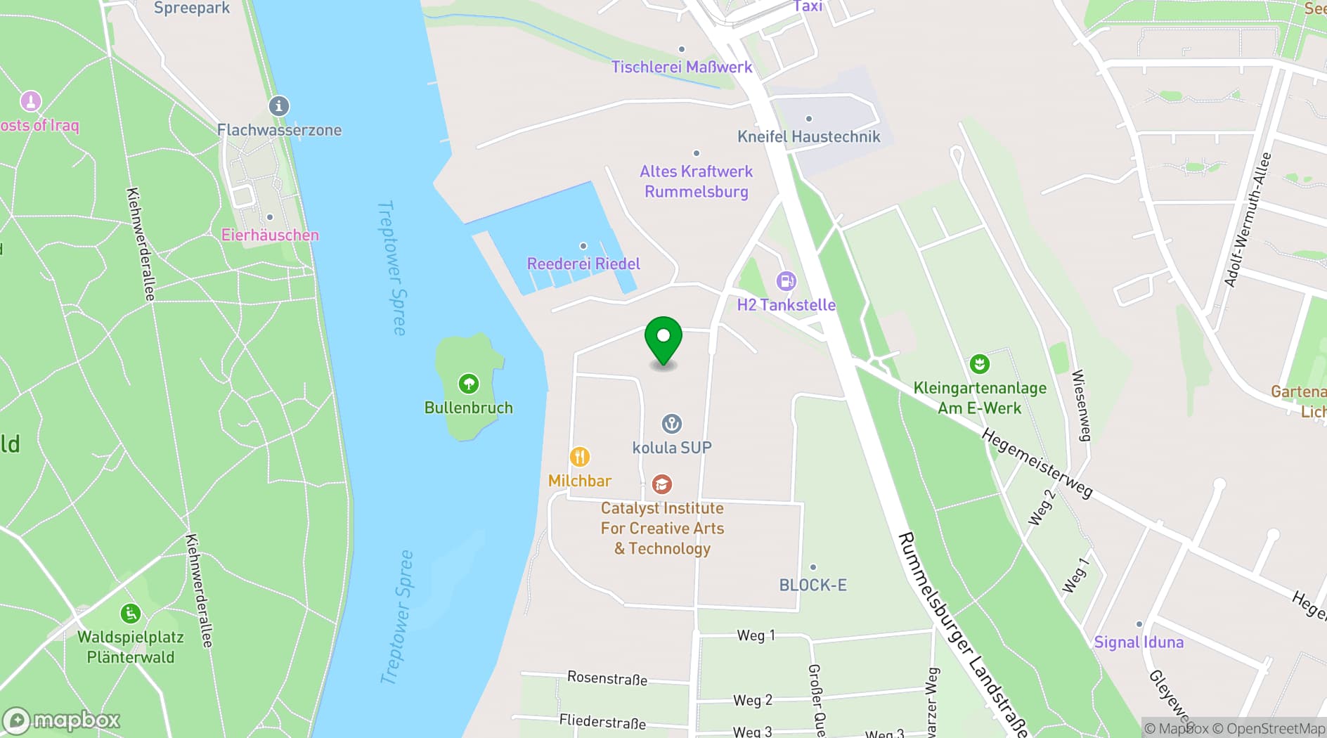 Map showing Funkhaus Berlin